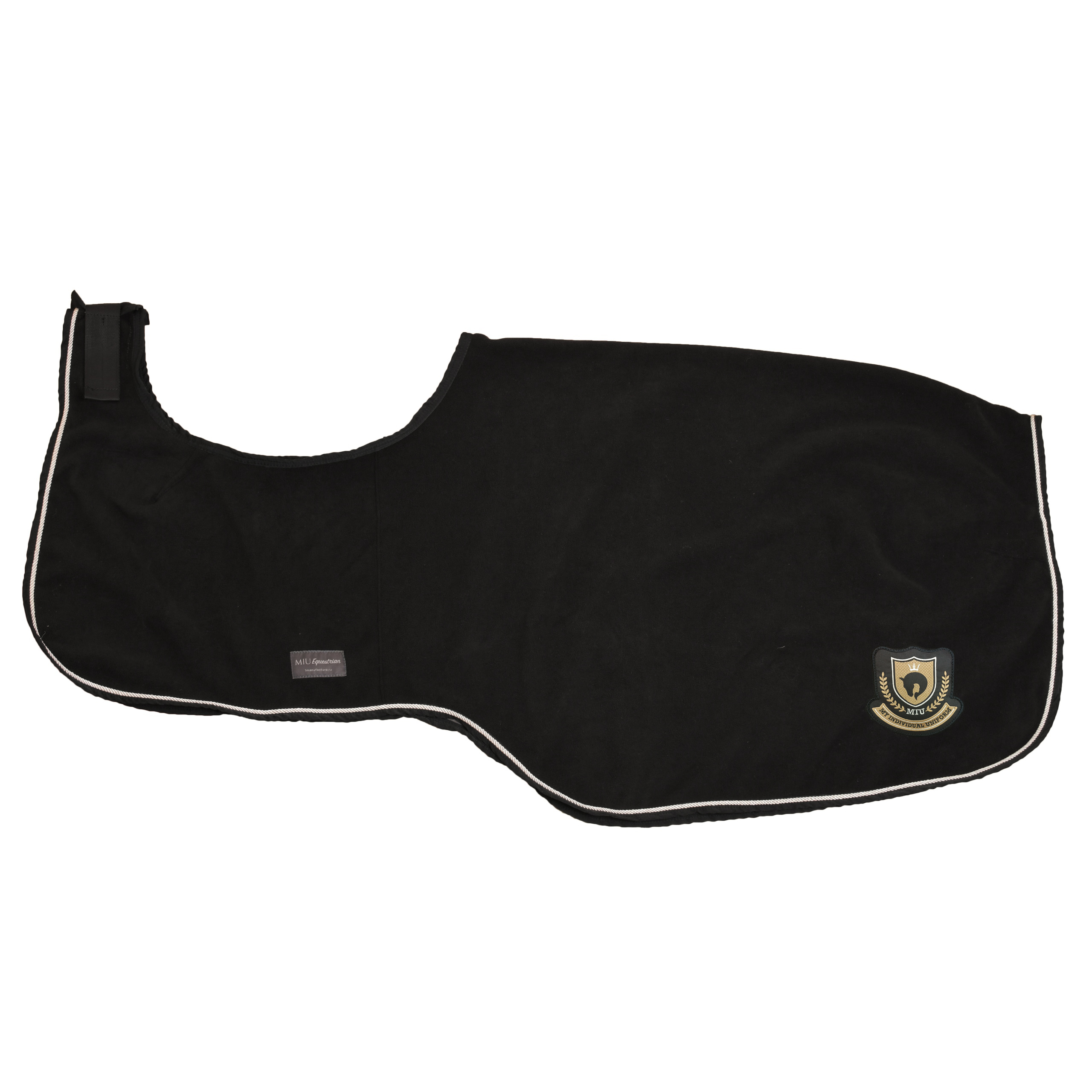 Полупопона под седло из двойного флиса чёрный