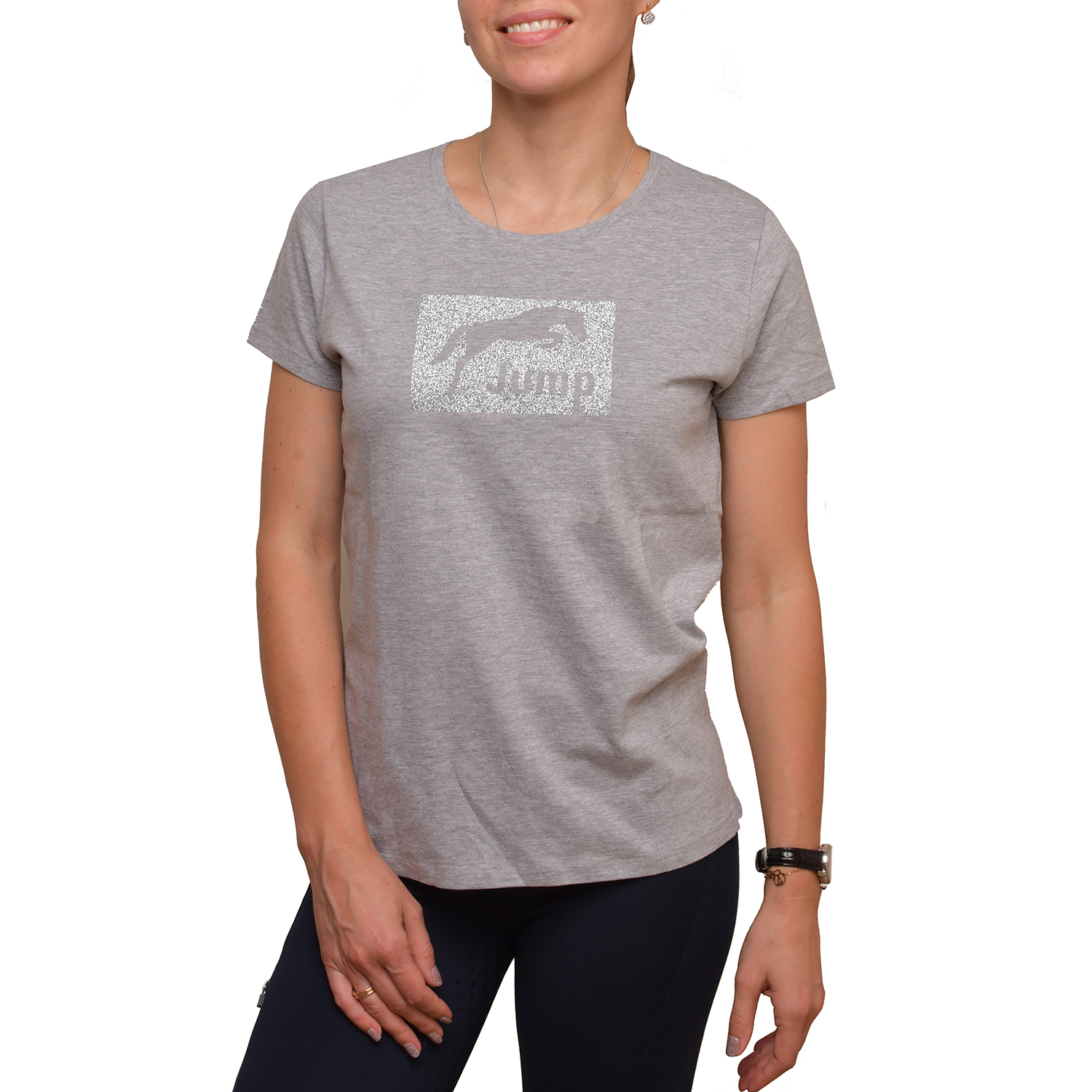 Футболка Star shine jump серый/серебро