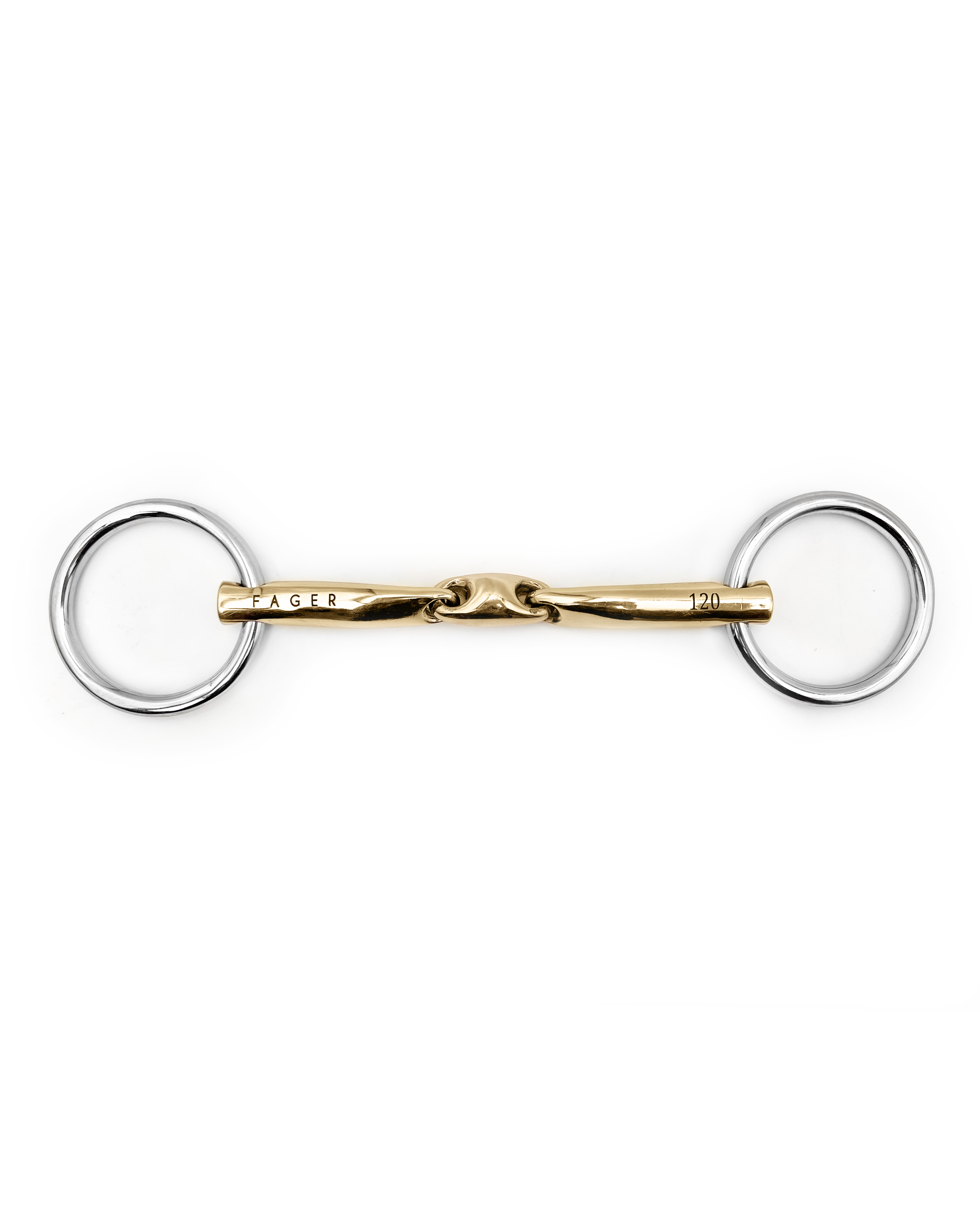 Трензель Fager под мундштук Celice Sweet Gold Bradoon Loose rings