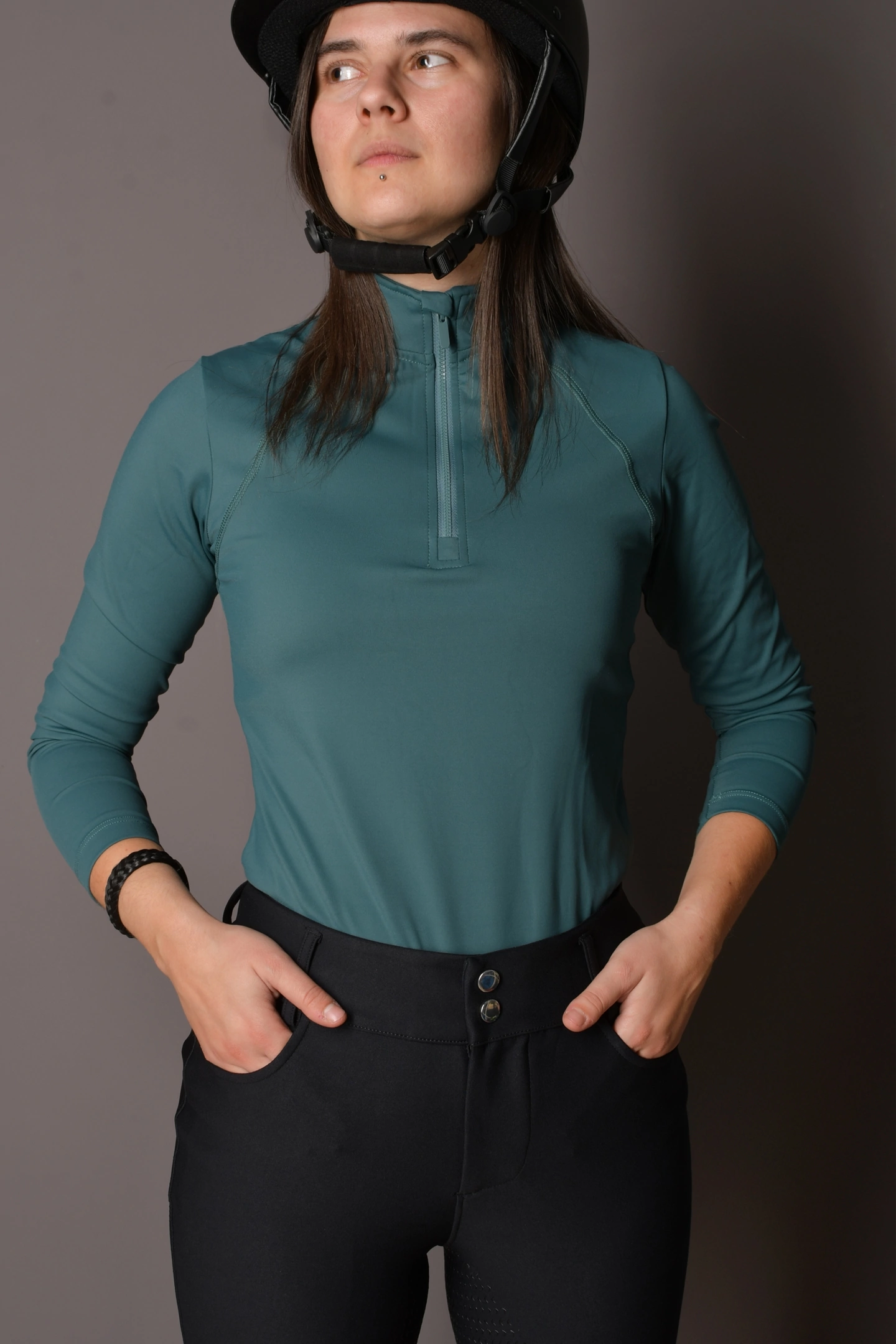 Лонгслив изумруд