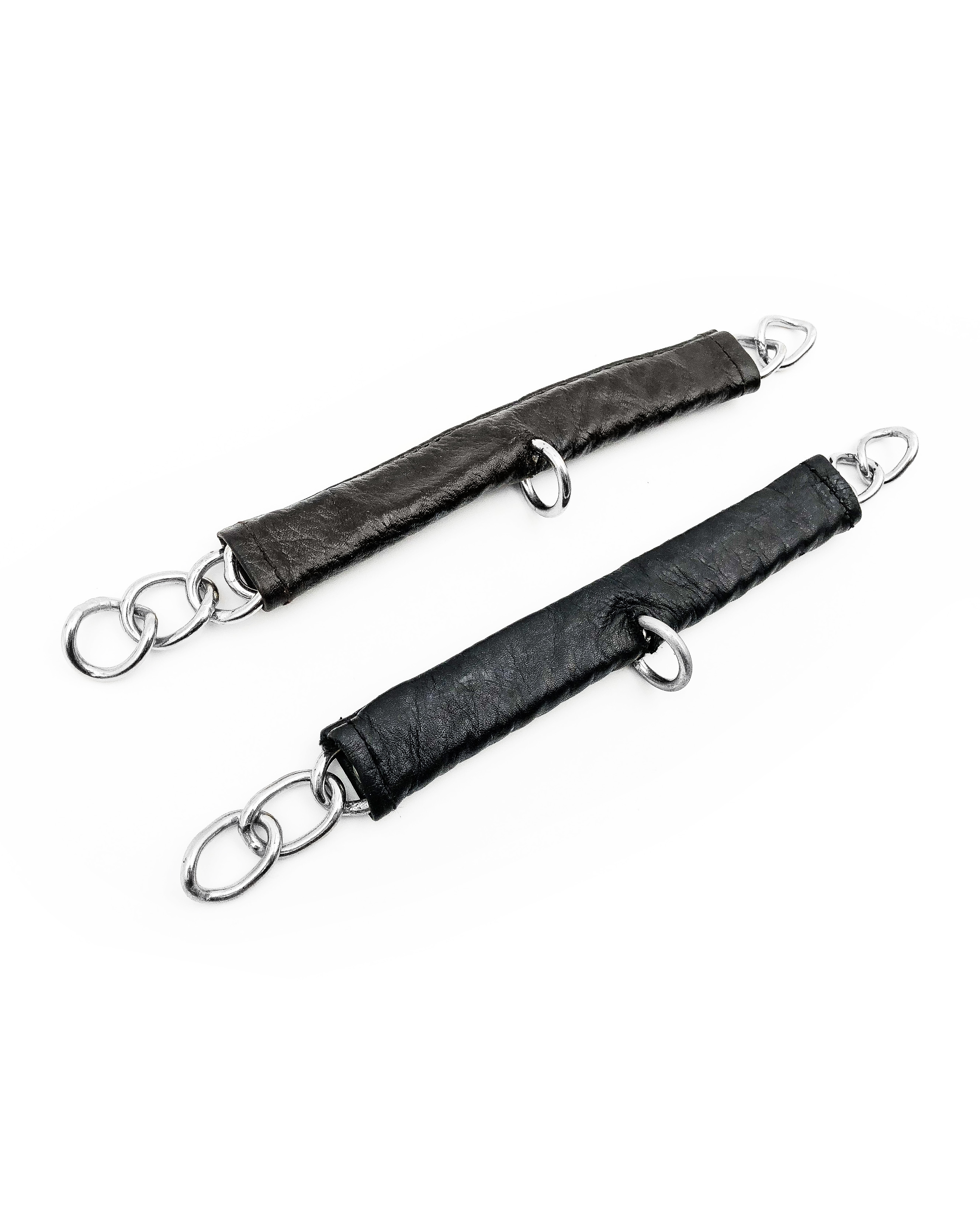 Цепочка Fager для мундштука Chain curb strap in black leather