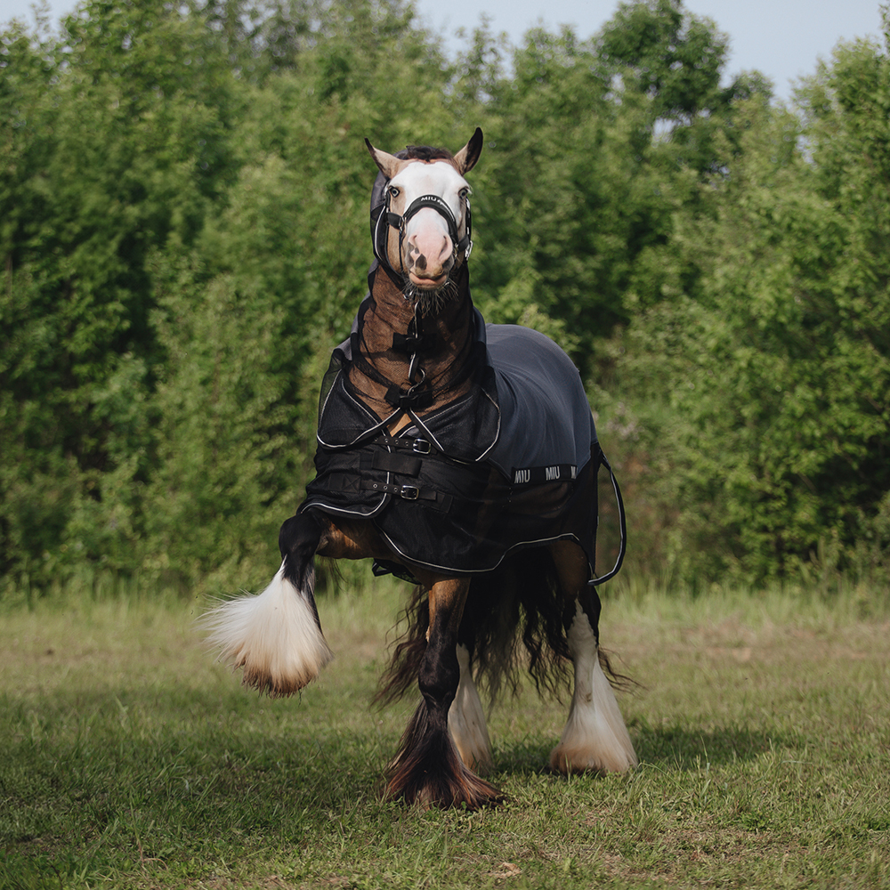 Попона антимоскитная AIR MAX с подпузником и капором серебристый