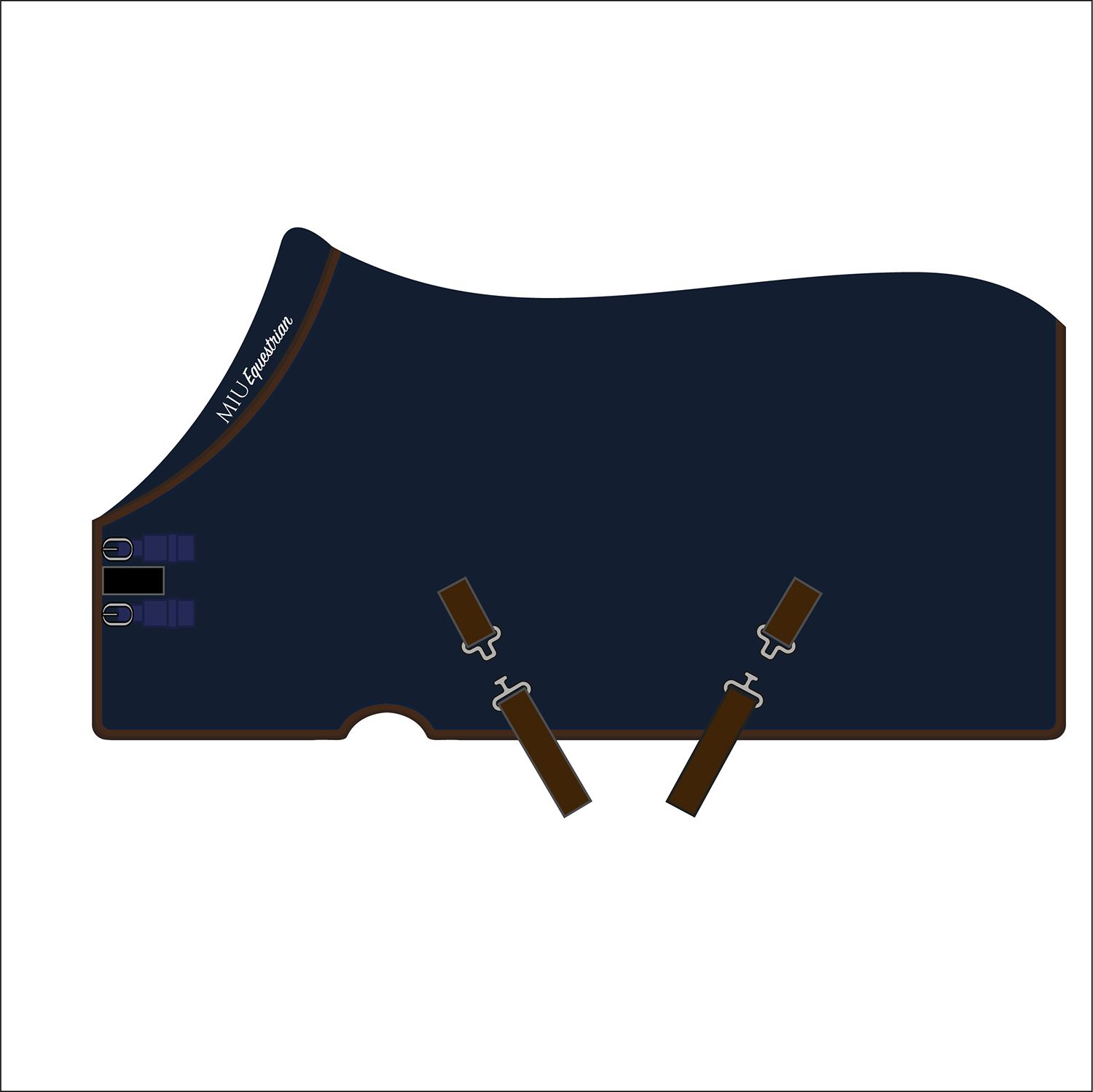 Попона денниковая/транспортная SOFTSHELL синий