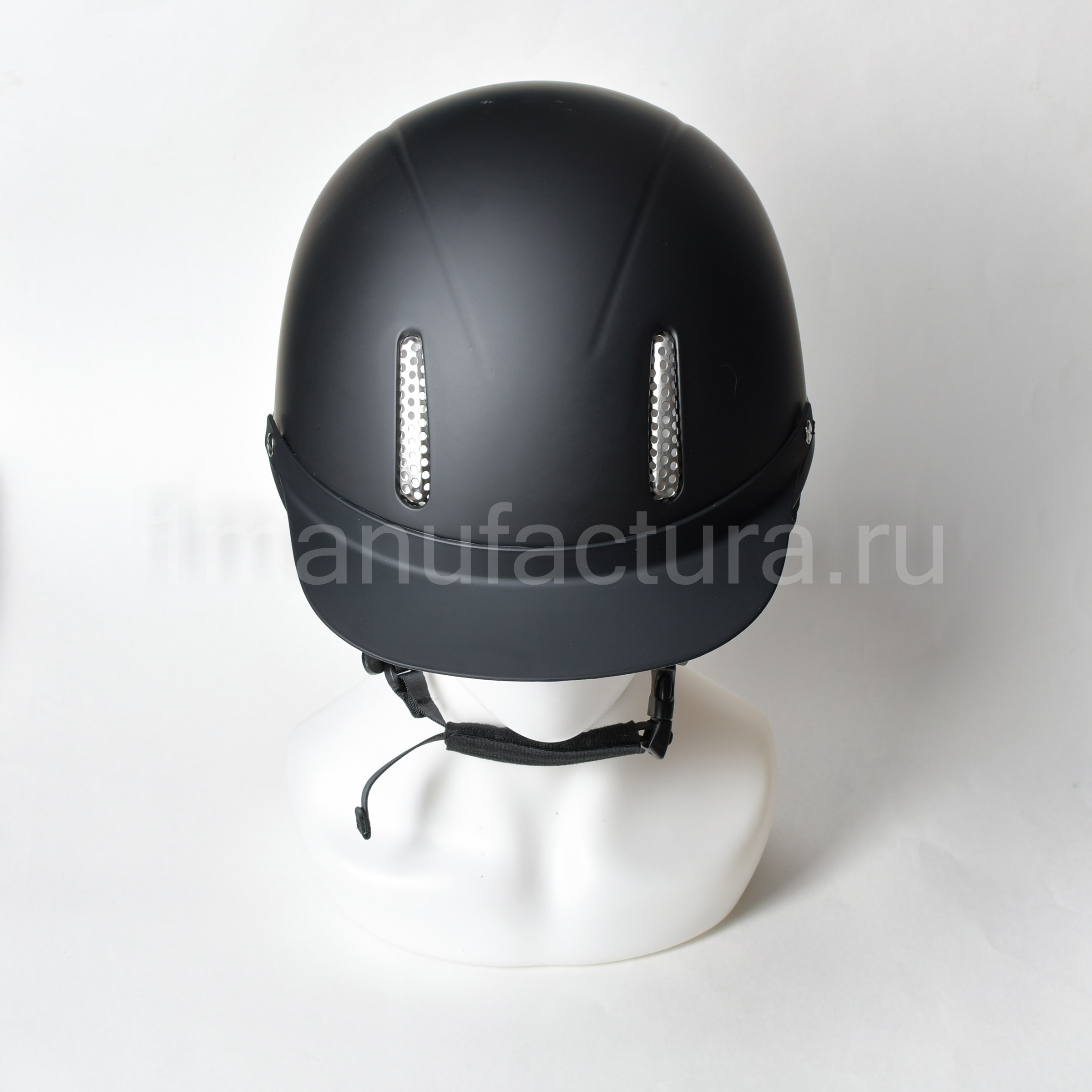 Шлем для верховой езды со съёмным козырьком чёрный