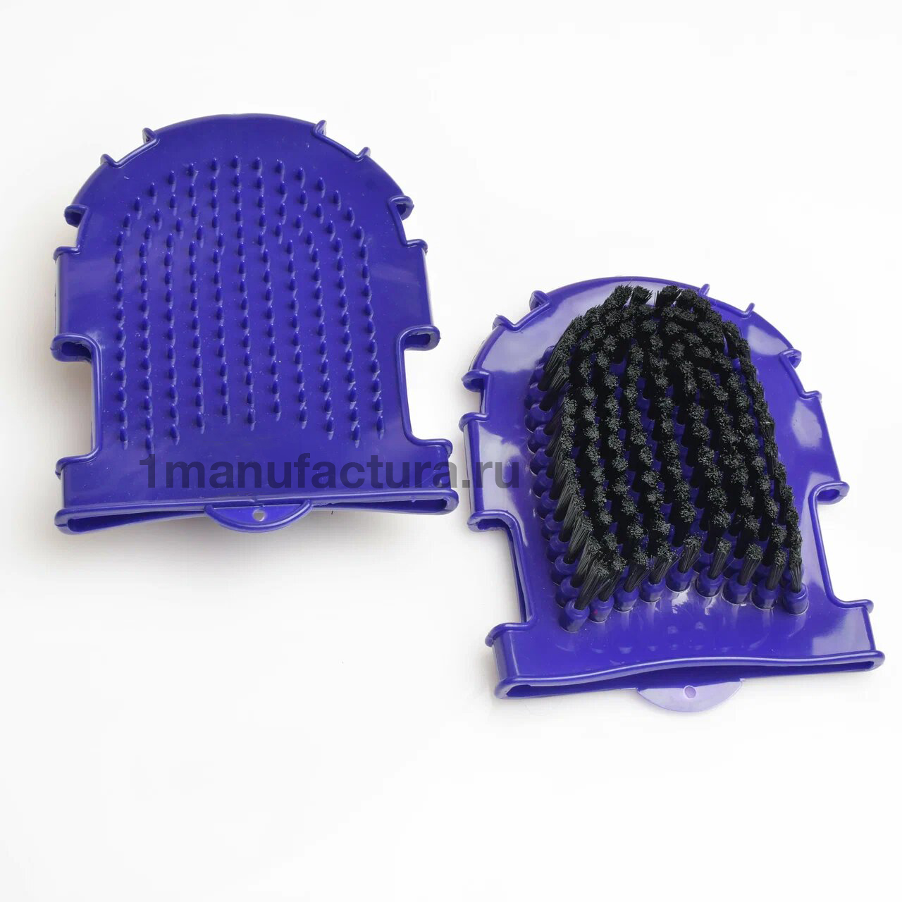 Перчатка-щётка резиновая для лошади HO фиолетовый