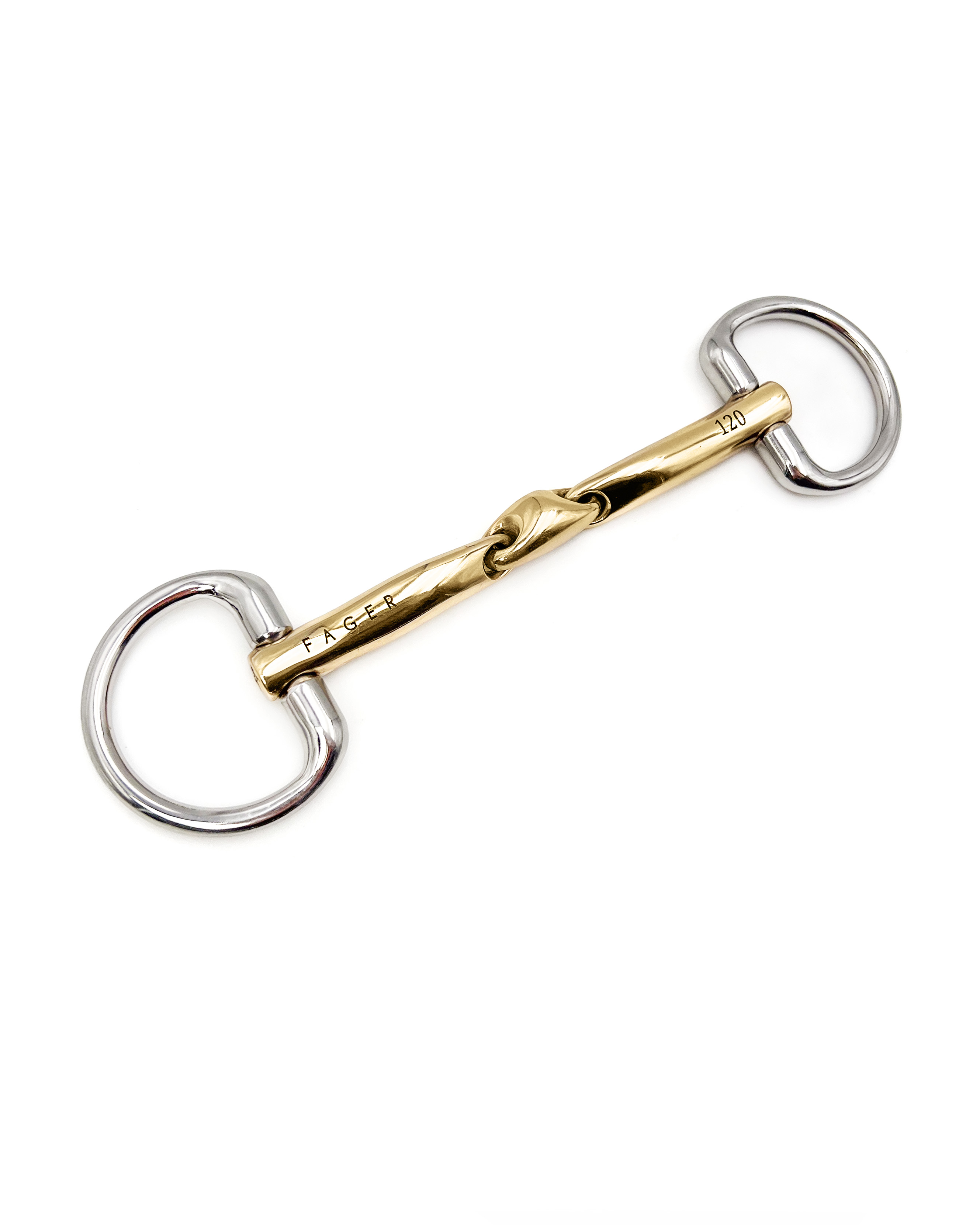 Трензель Fager под мундштук Celice Sweet Gold Bradoon Fixed rings