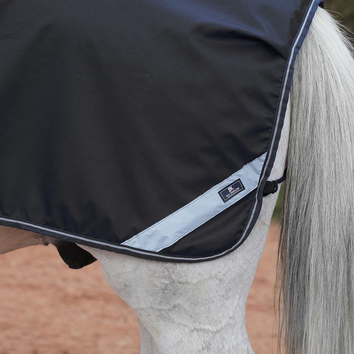 Полупопона RIDING на флисе чёрный