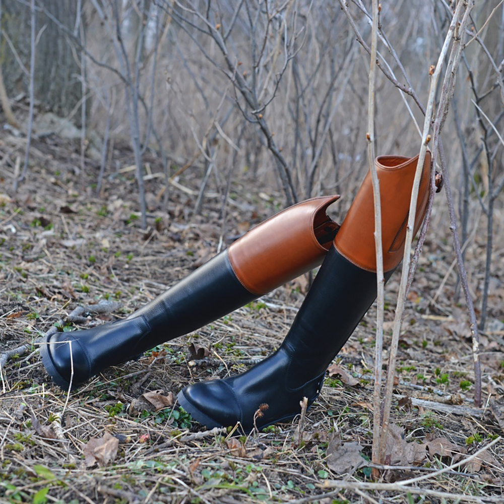 Сапоги для верховой езды HUNTER, классические чёрный/коричневый