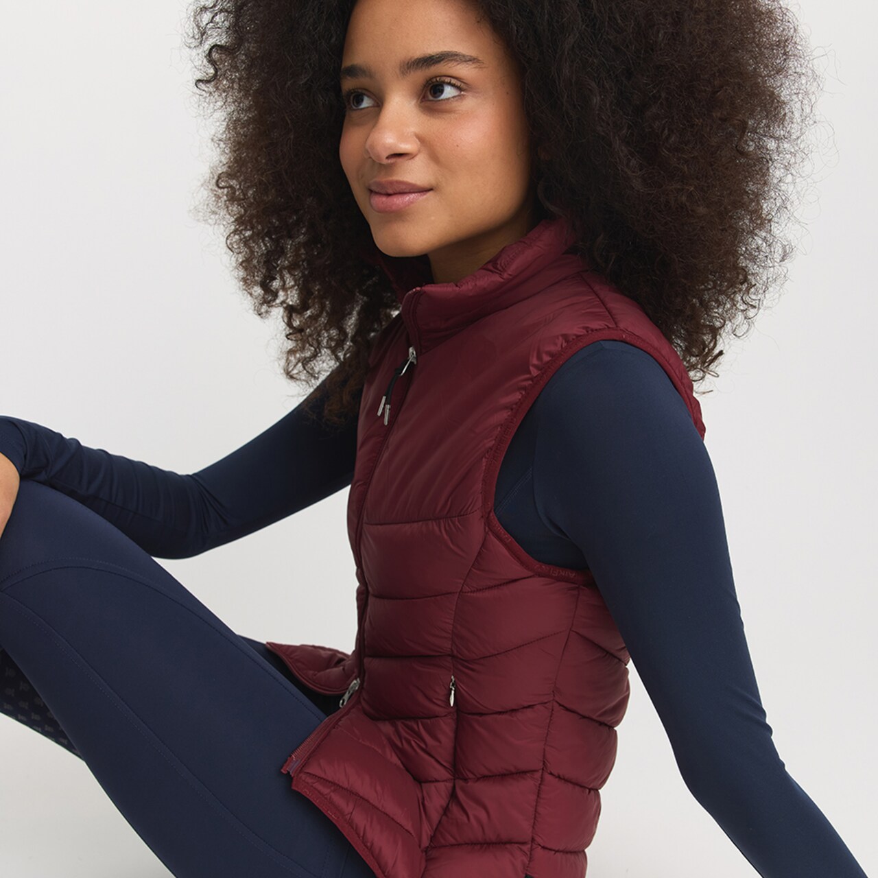 Жилет для верховой езды Delaire бордо