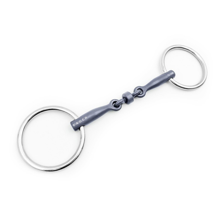 Трензель Fager Alice Titanium Bradoon Loose rings