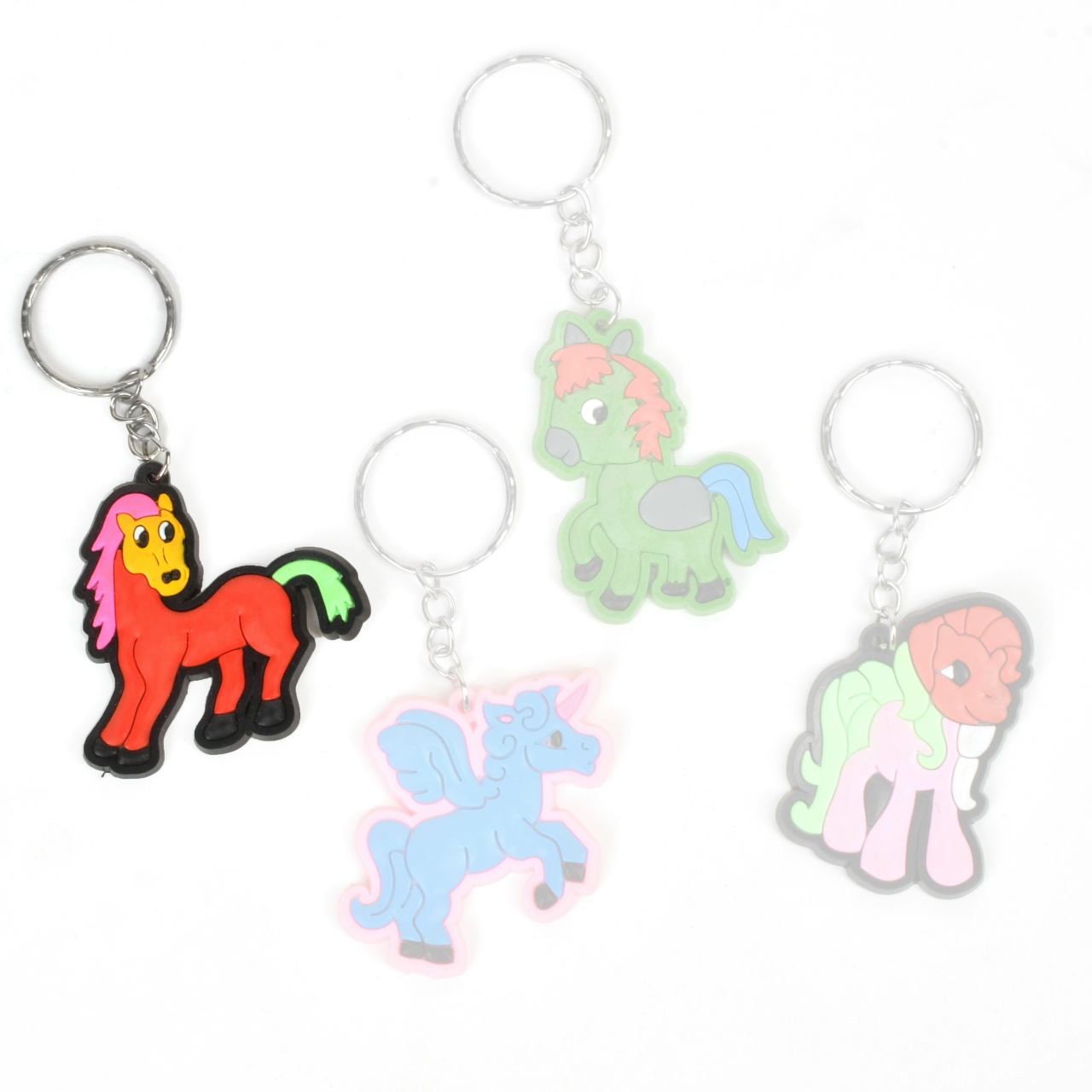 Брелок лошадка резиновая 45*50мм, оранжевый (один размер, -один размер)