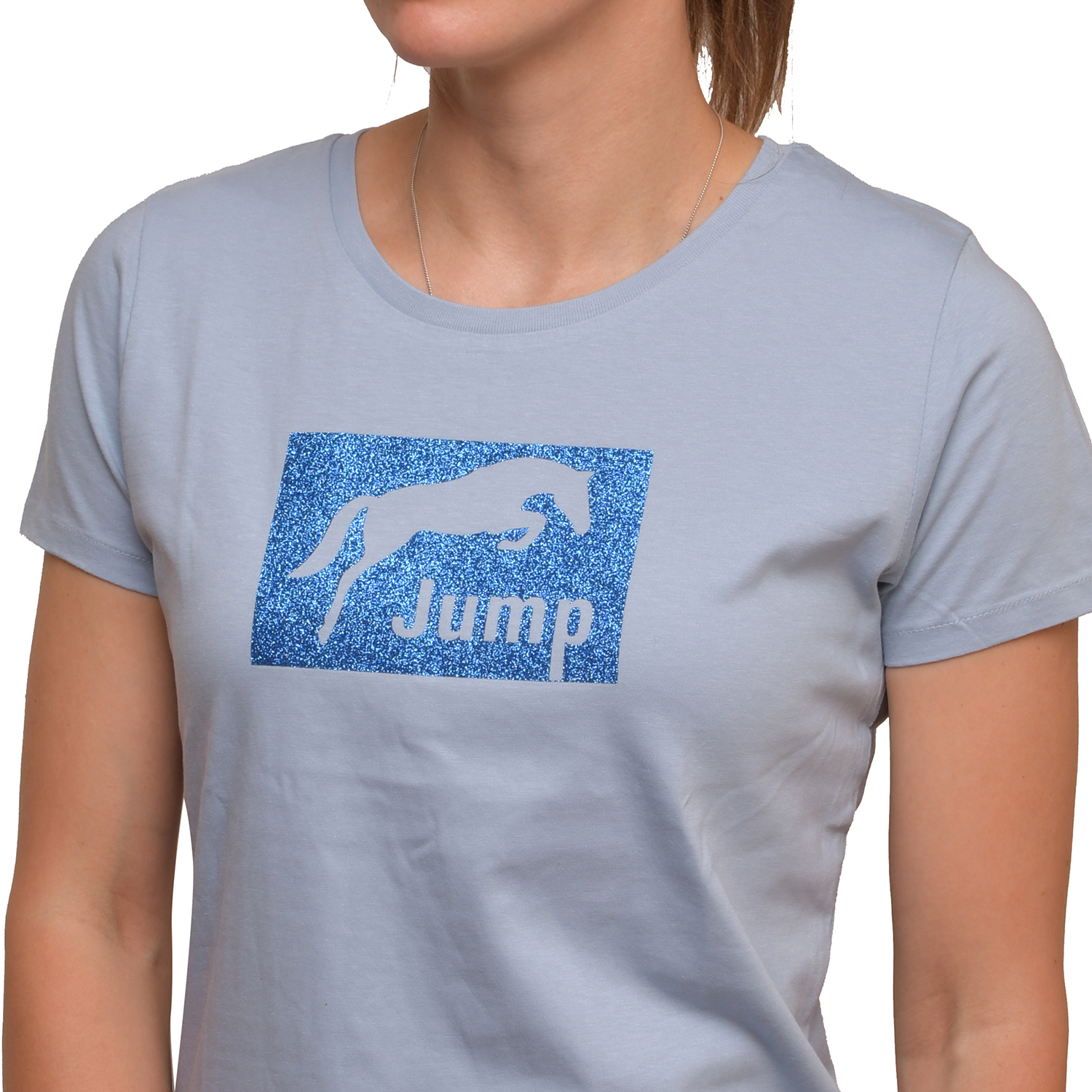 Футболка Star shine jump голубой/голубой