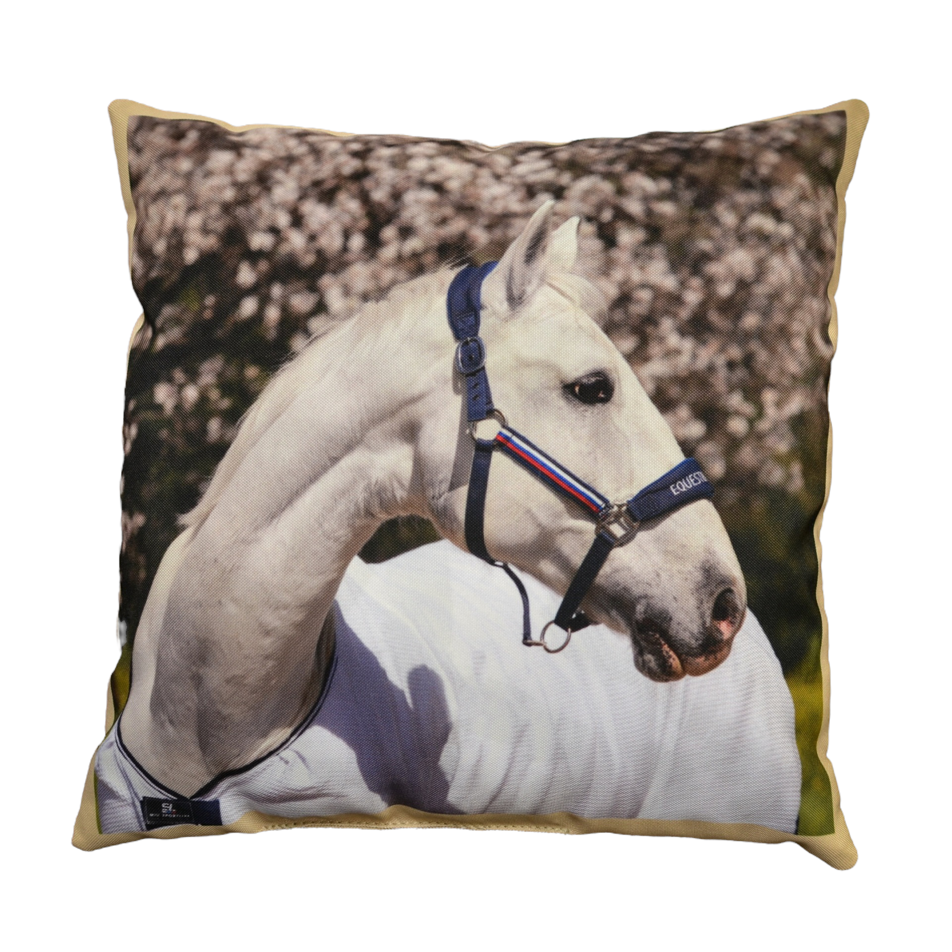 Подушка с изображением лошади 30*30