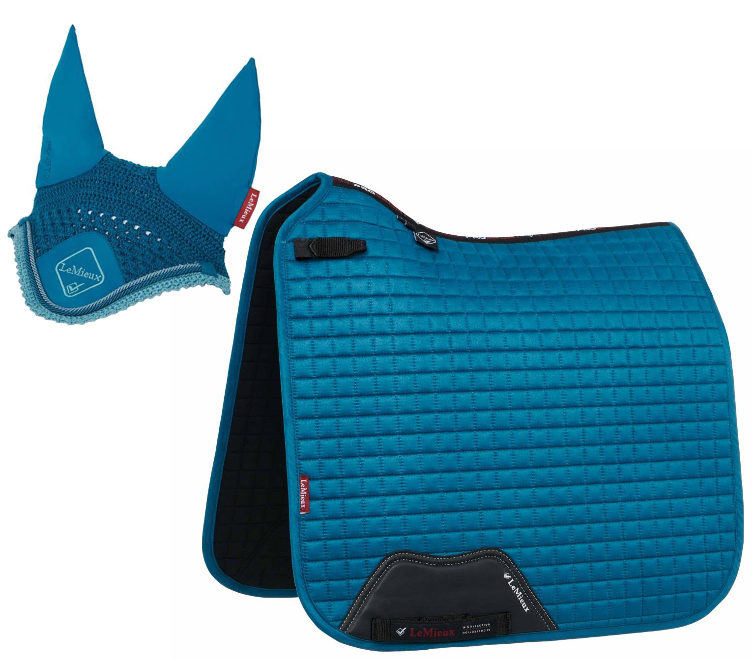 Комплект выездковый Suede Square Marine изумруд