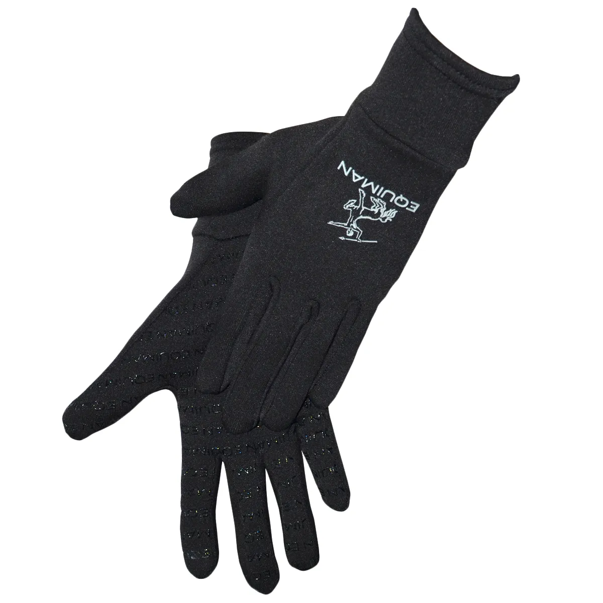 Перчатки эластичные на флисе НО, чёрный