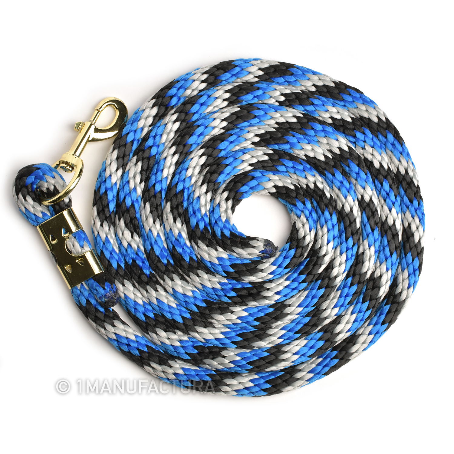 Чомбур нейлоновый HO чёрный/серый/василёк