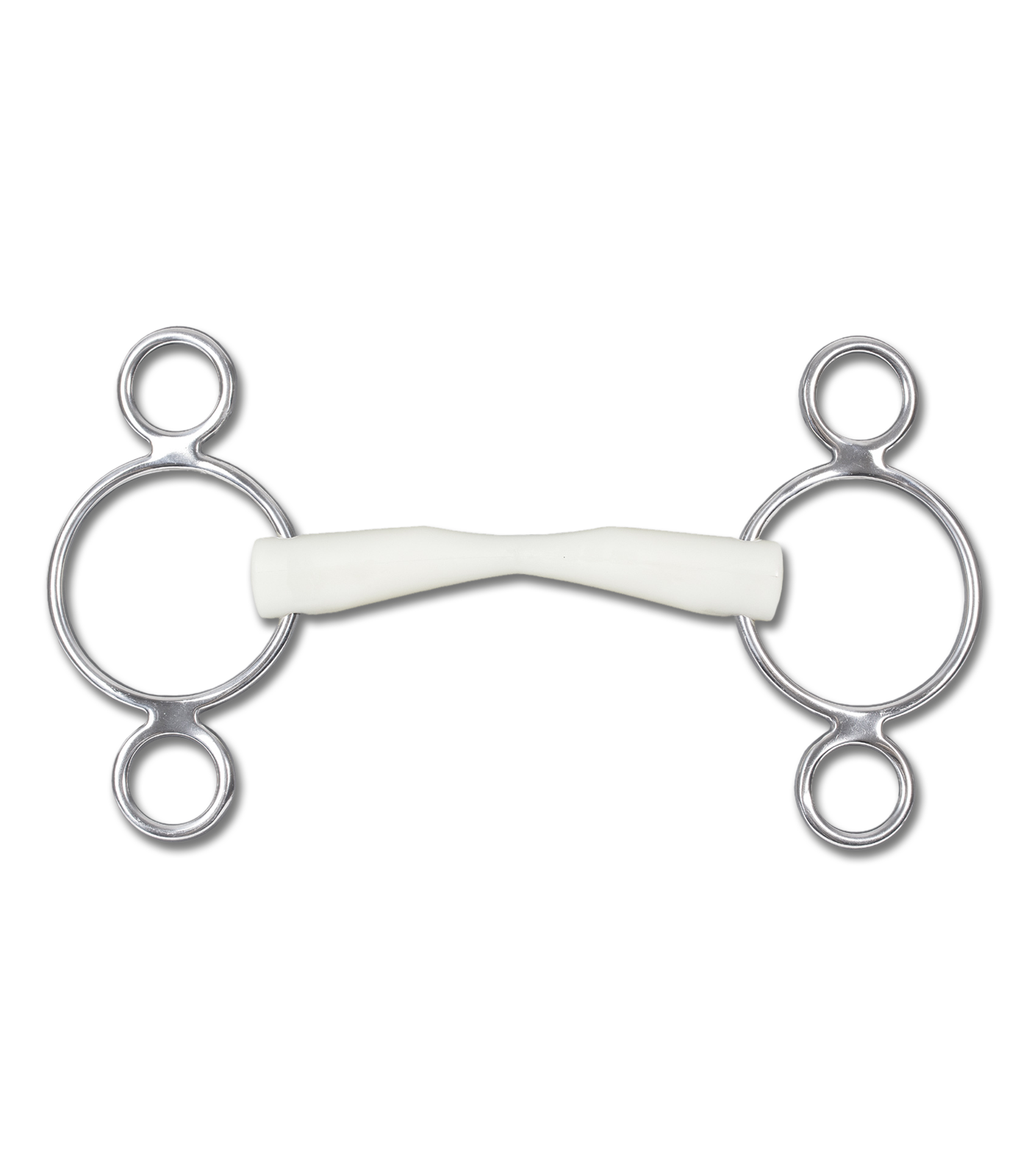 Трензель с тремя кольцами прямой