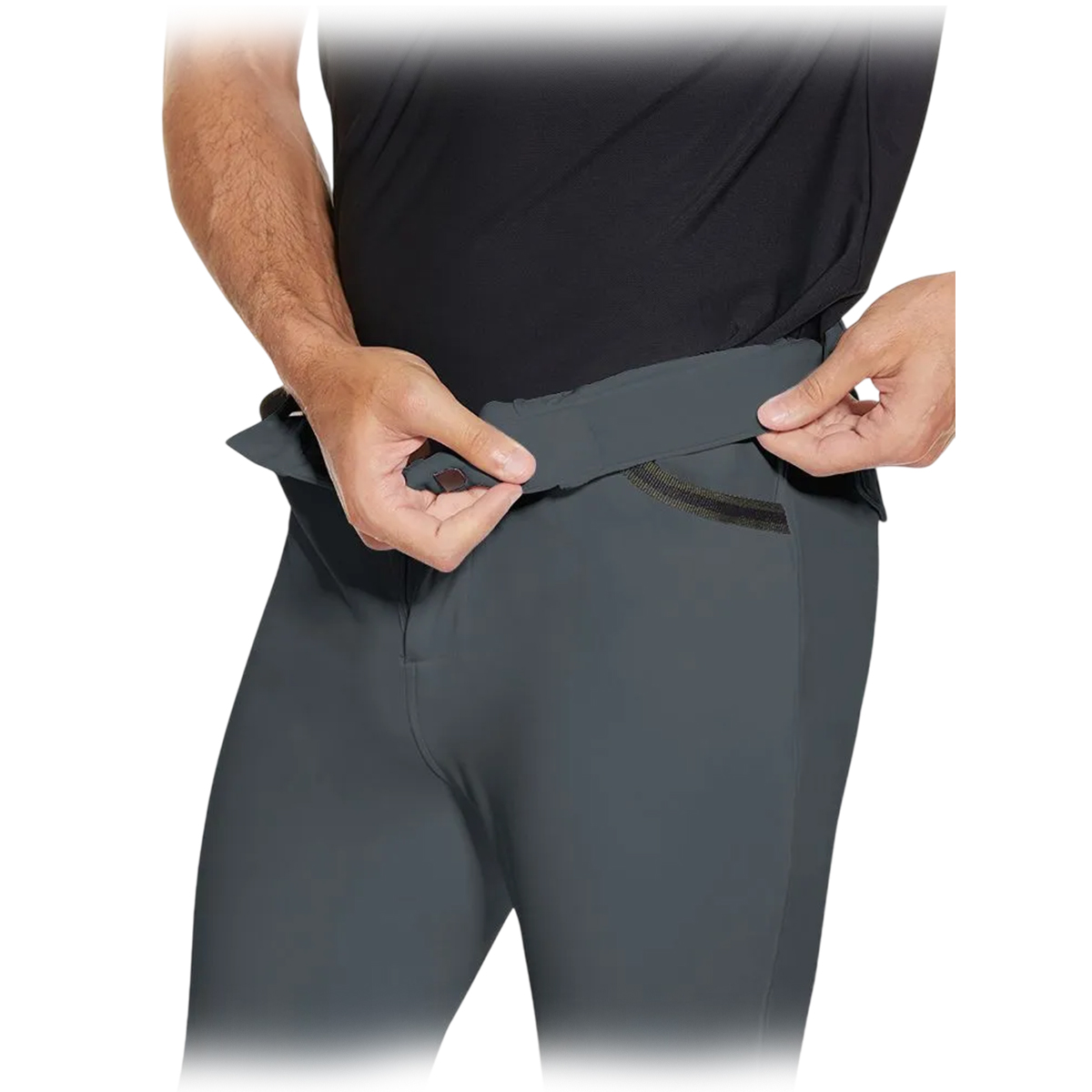 Бриджи мужские для верховой езды с силиконовой коленной леей тёмно-серый