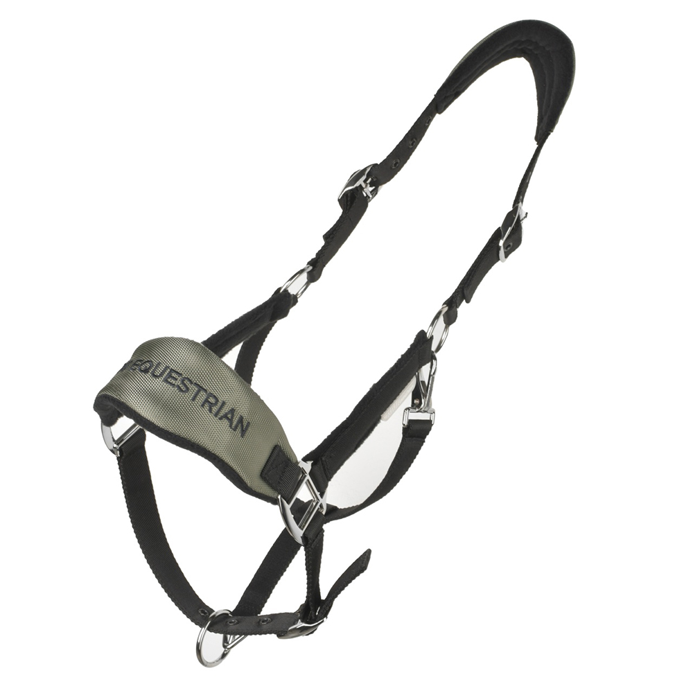 Недоуздок CARE хаки/чёрный Первая Конная Мануфактура