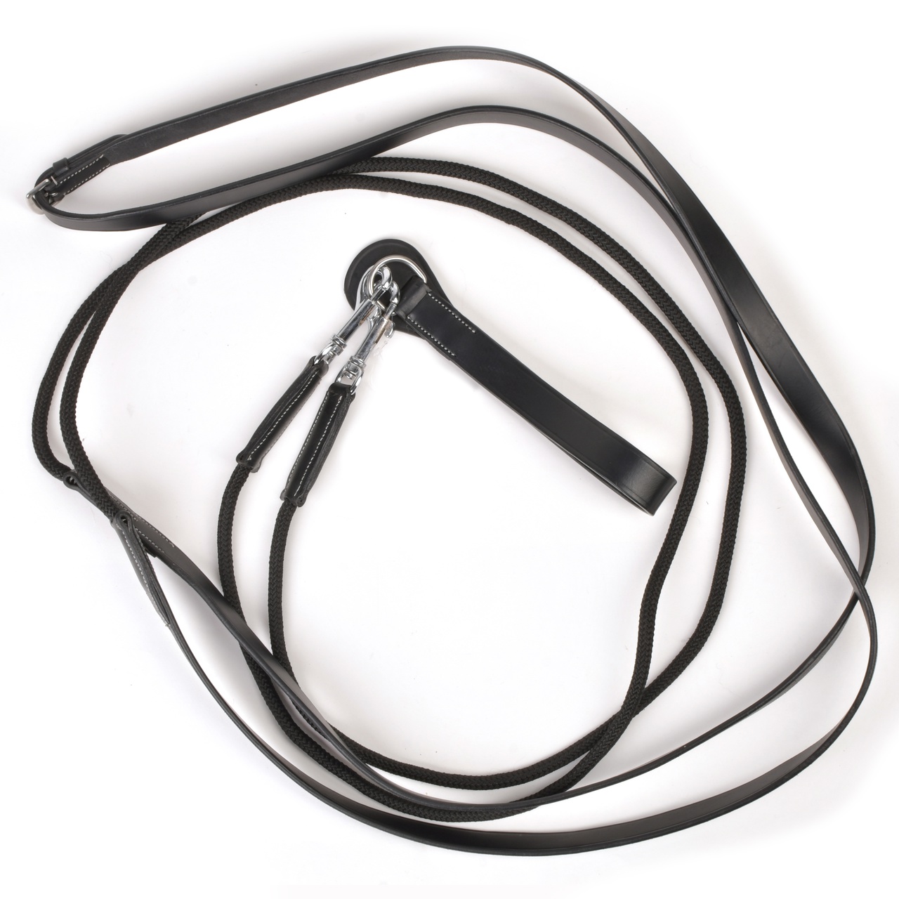 Скользящие поводья комбинированные чёрный