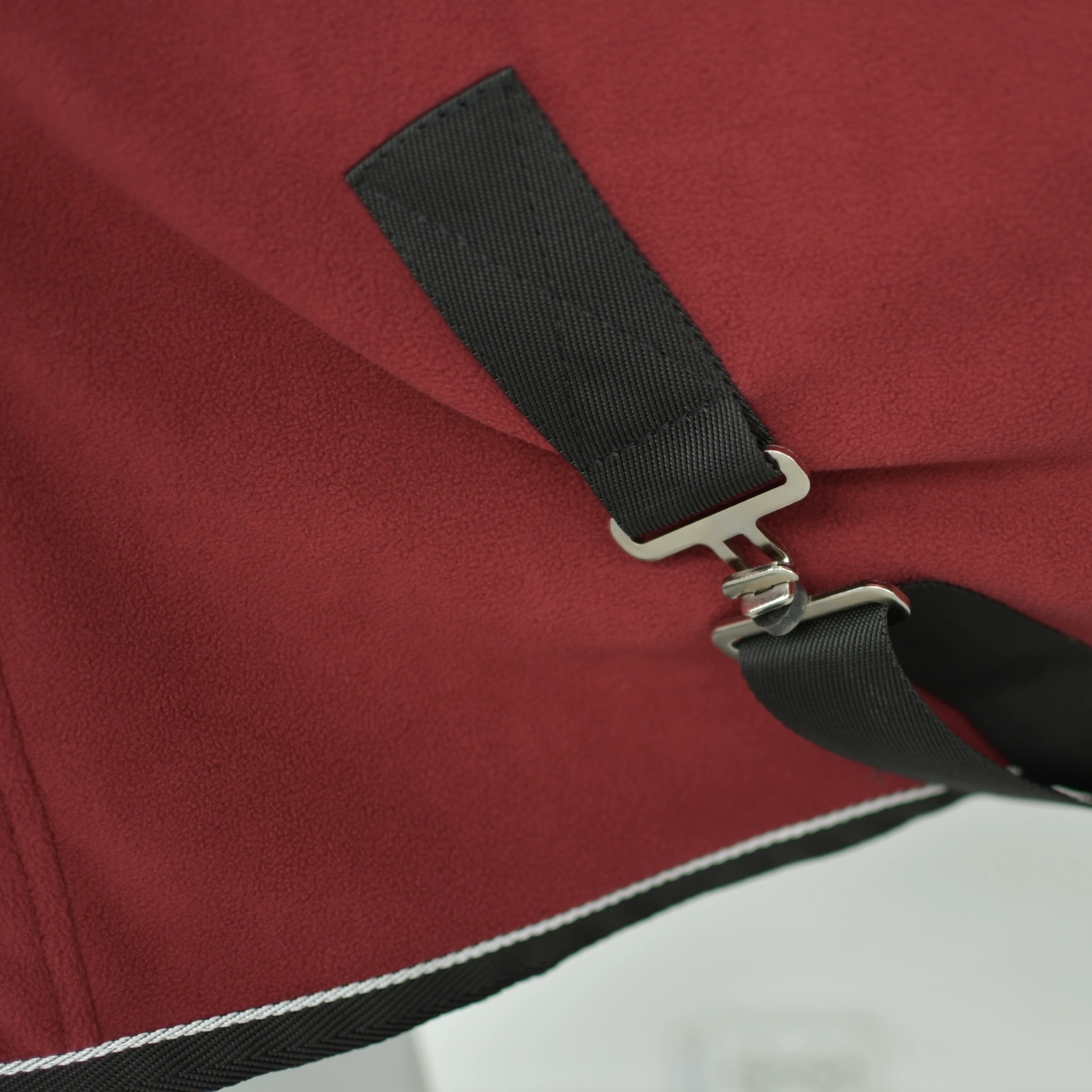 Попона флисовая COSY FLEECE бордо/чёрный