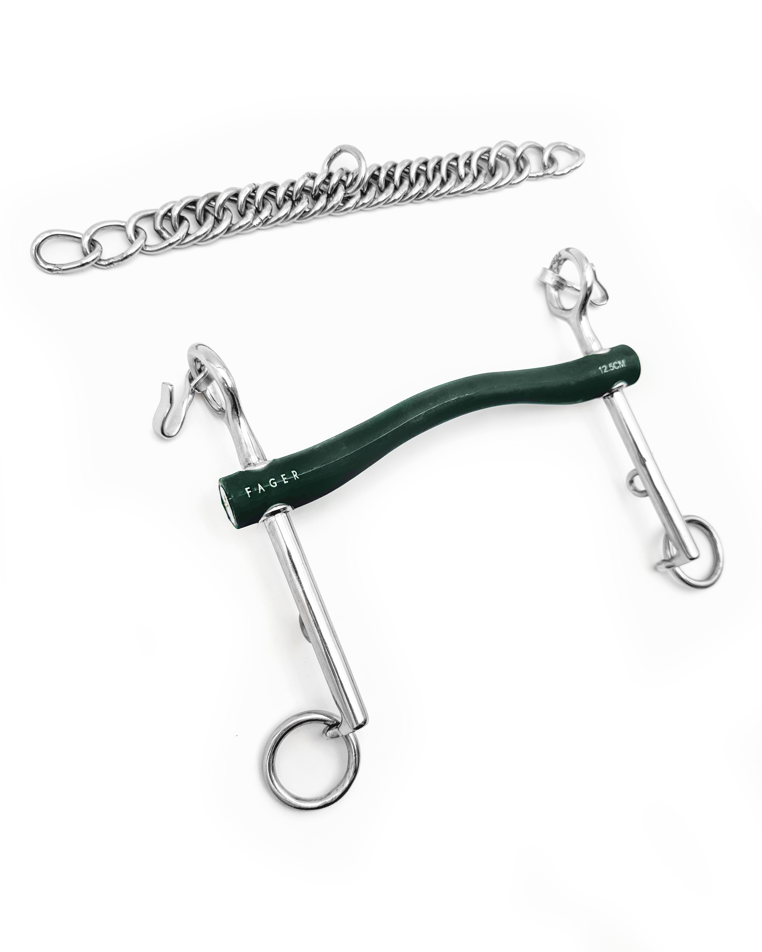 Мундштук Fager Andrea Hard Rubber bit 7см, жесткий