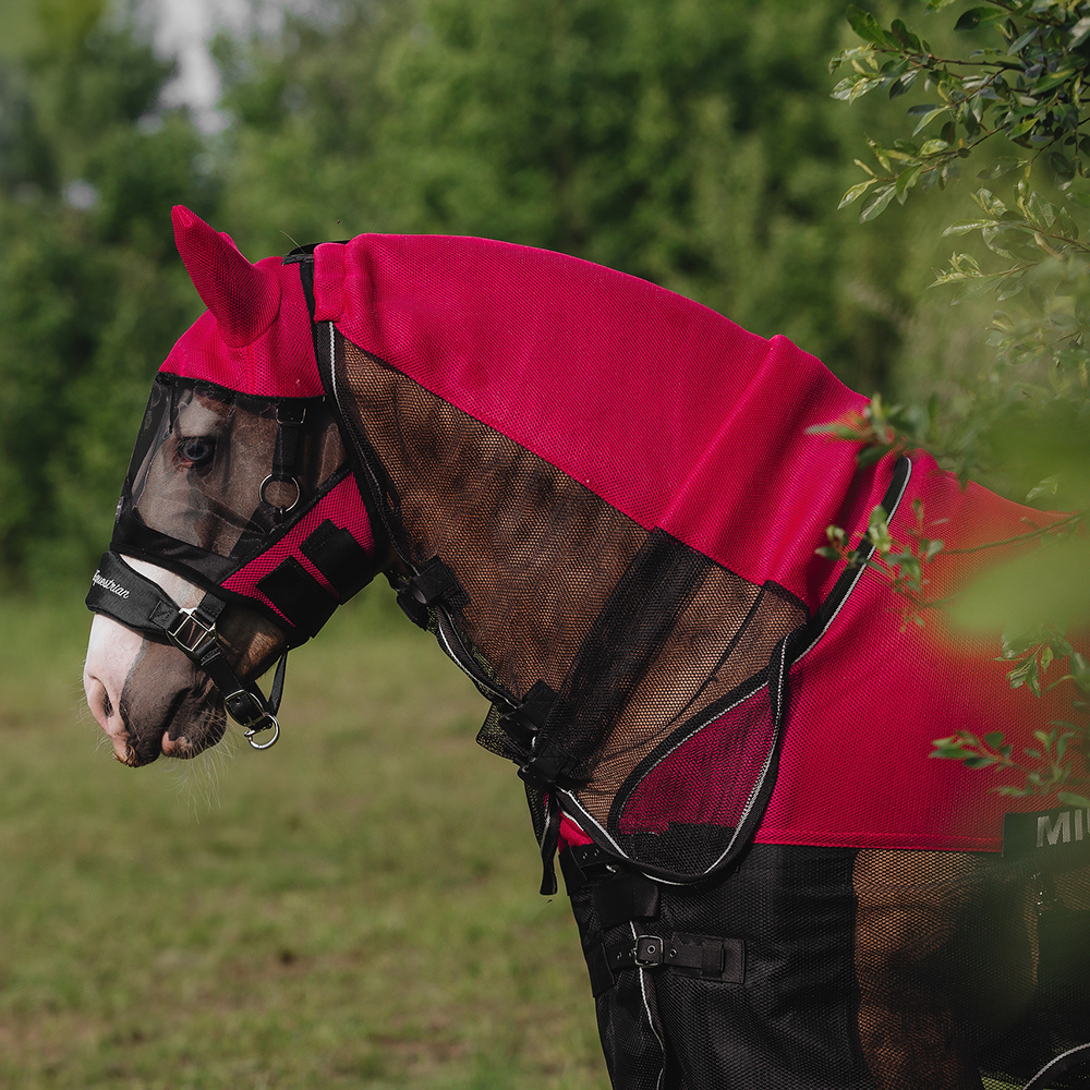 Попона антимоскитная AIR MAX с подпузником и капором малиновый