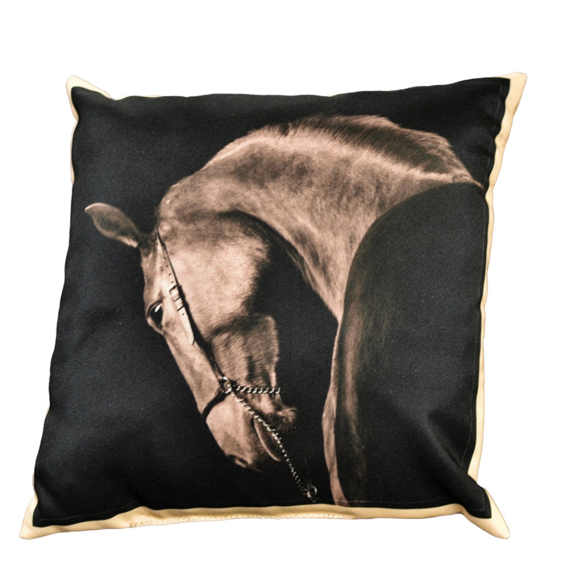 Подушка с изображением лошади 30*30