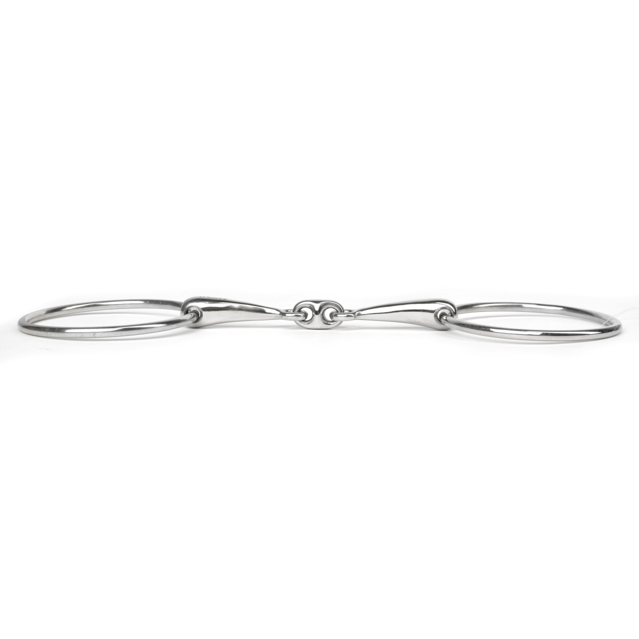 Трензель с двумя сочленениями и большими кольцами