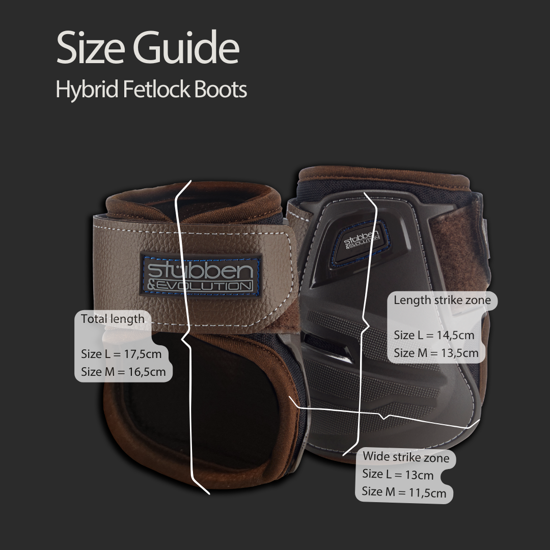 Ногавки задние Hybrid Fetlock Boots чёрный