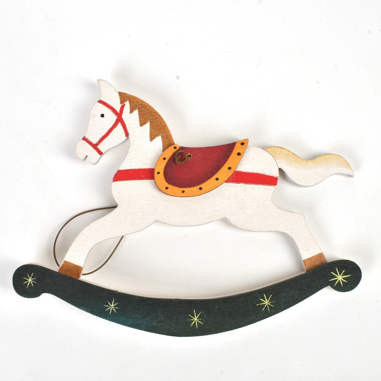 Лошадка большая деревянная белая (один размер, -один размер)