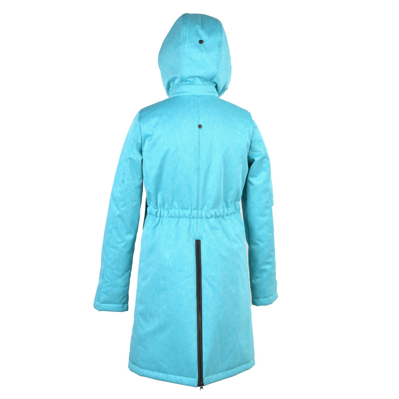 Пальто утеплённое 100см мята меланж