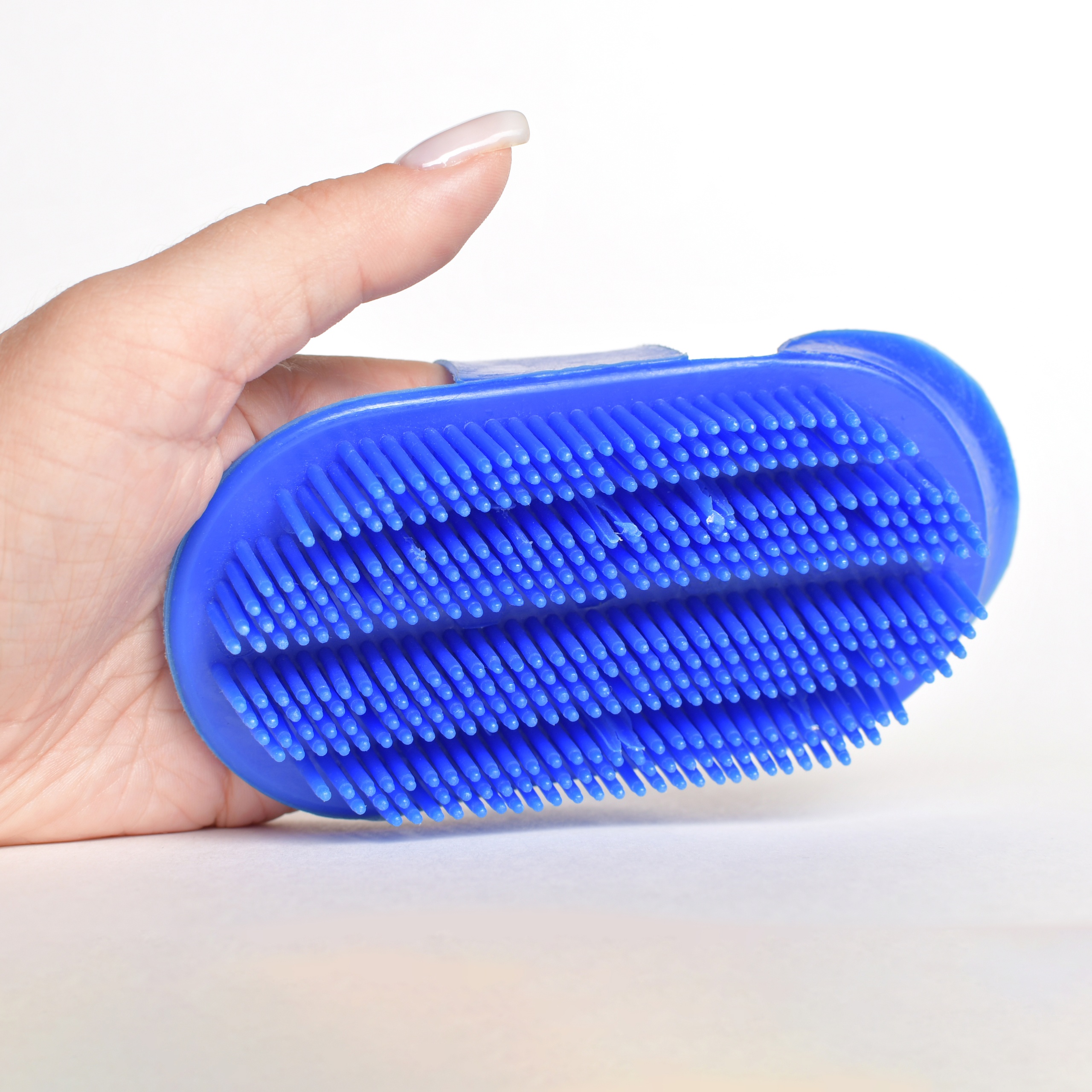 Скребница пластиковая маленькая синий