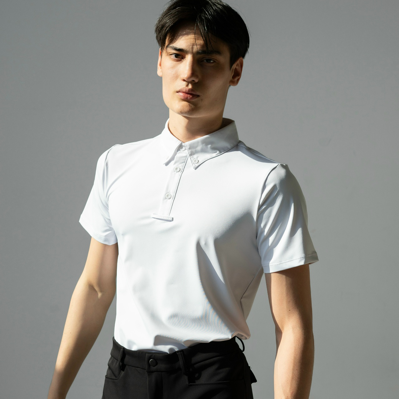 Поло рубашка мужская с коротким рукавом белый Первая Конная Мануфактура