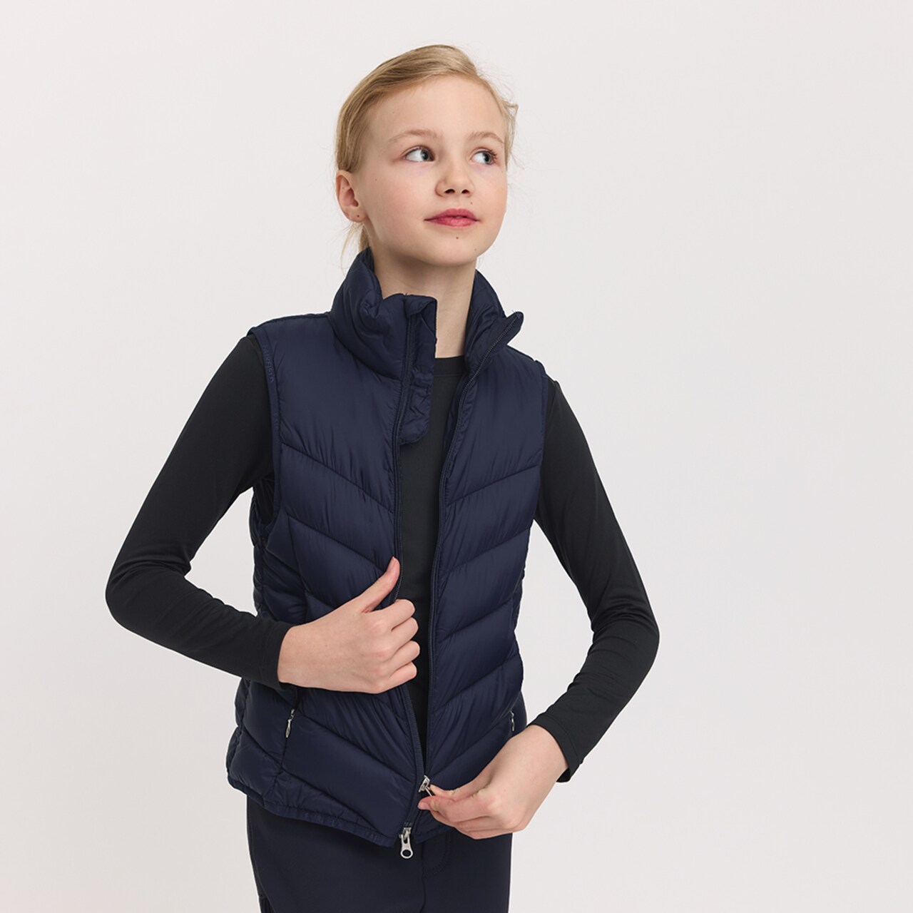 Жилет для верховой езды детский Delaire синий