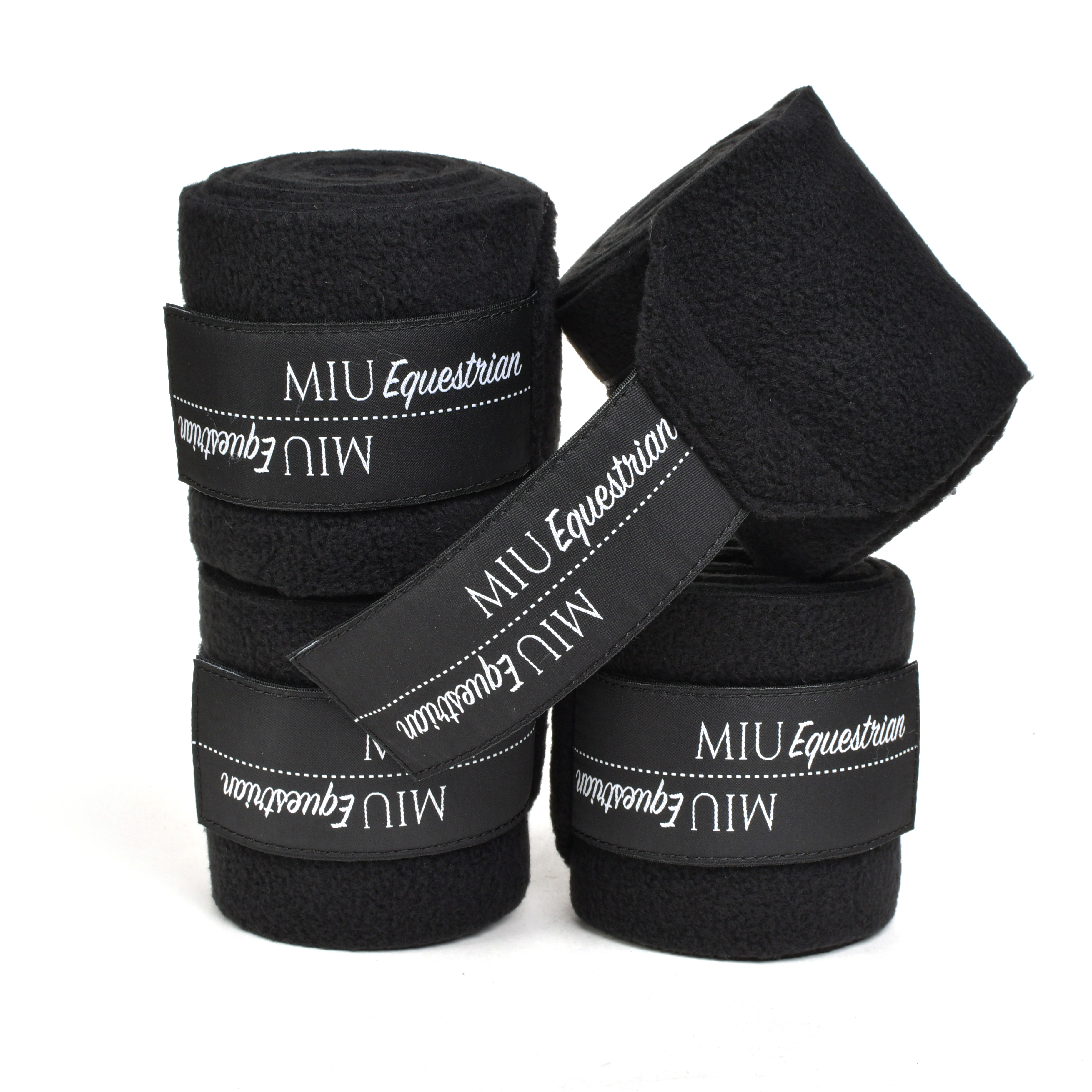 Бинты флисовые PRO чёрный (один размер, 344439-10-один размер)