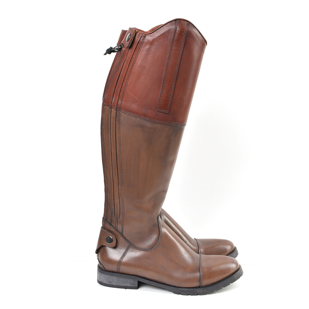 Сапоги для верховой езды UNIQUE, классические коричневый двухцветный (UNS111BL-I-68-38, 38)
