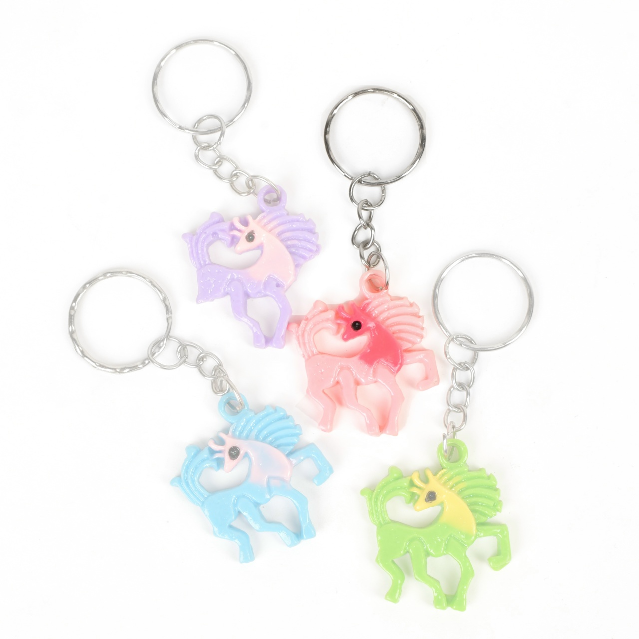 Брелок лошадка пластик 30*35мм, розовый