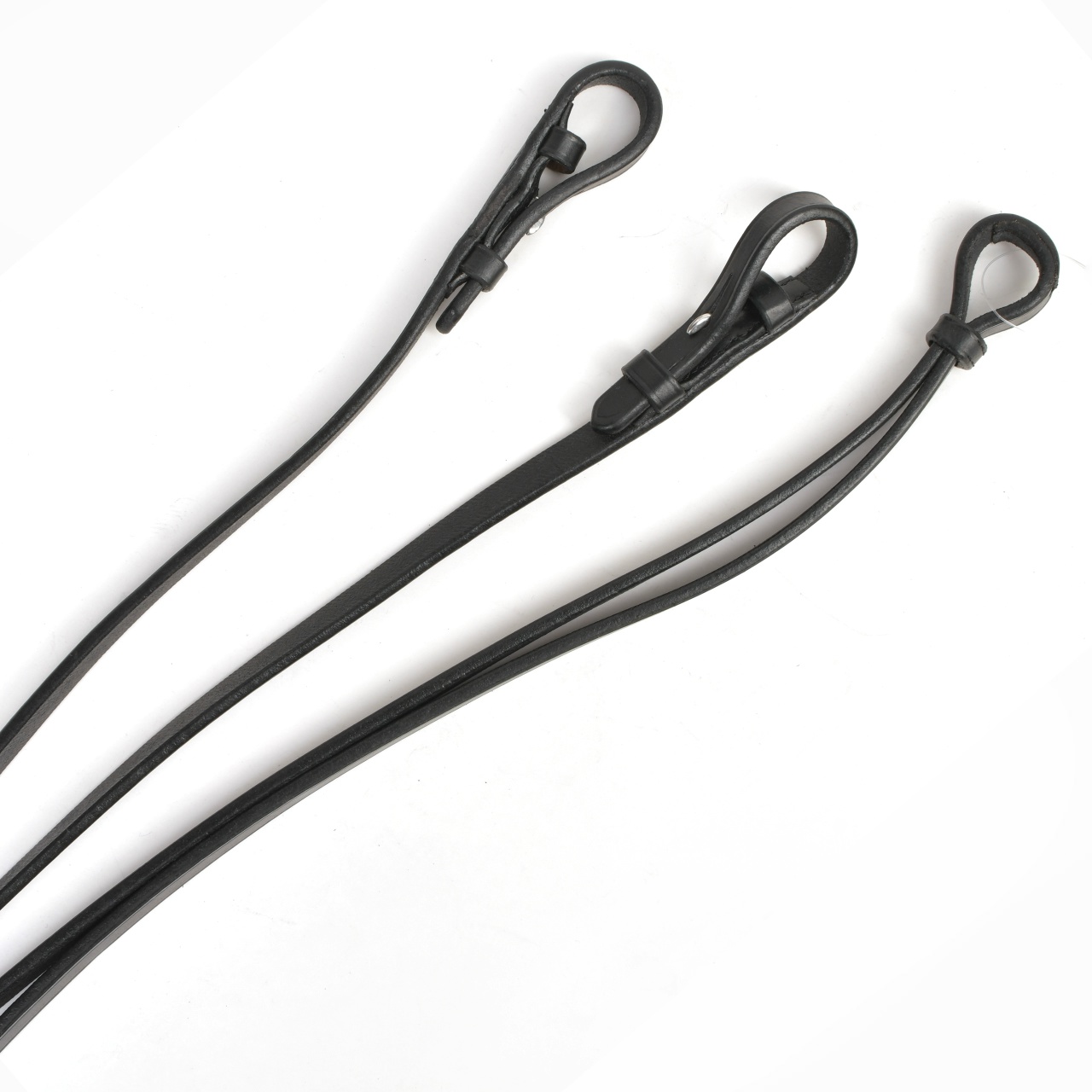 Повод мундштучный кожаный Classic чёрный