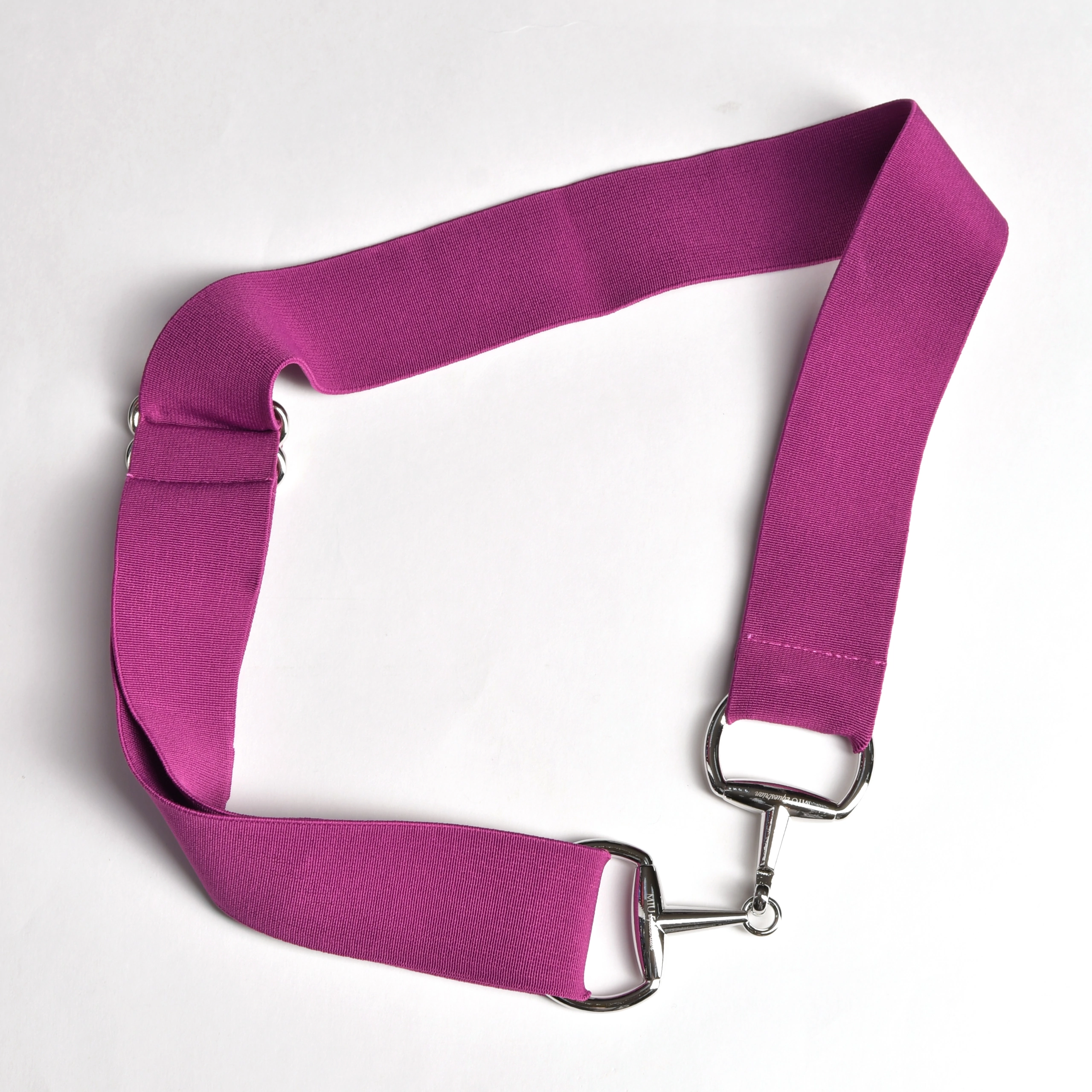 Ремень эластичный 4см с пряжкой трензелем слива