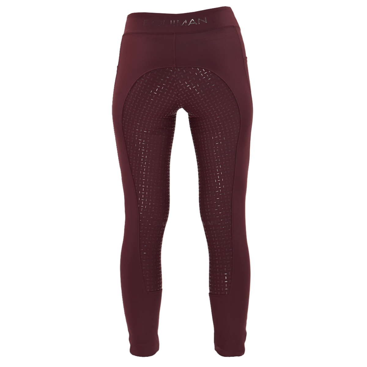 Леггинсы женские для верховой езды с полной силиконовой леей бордо
