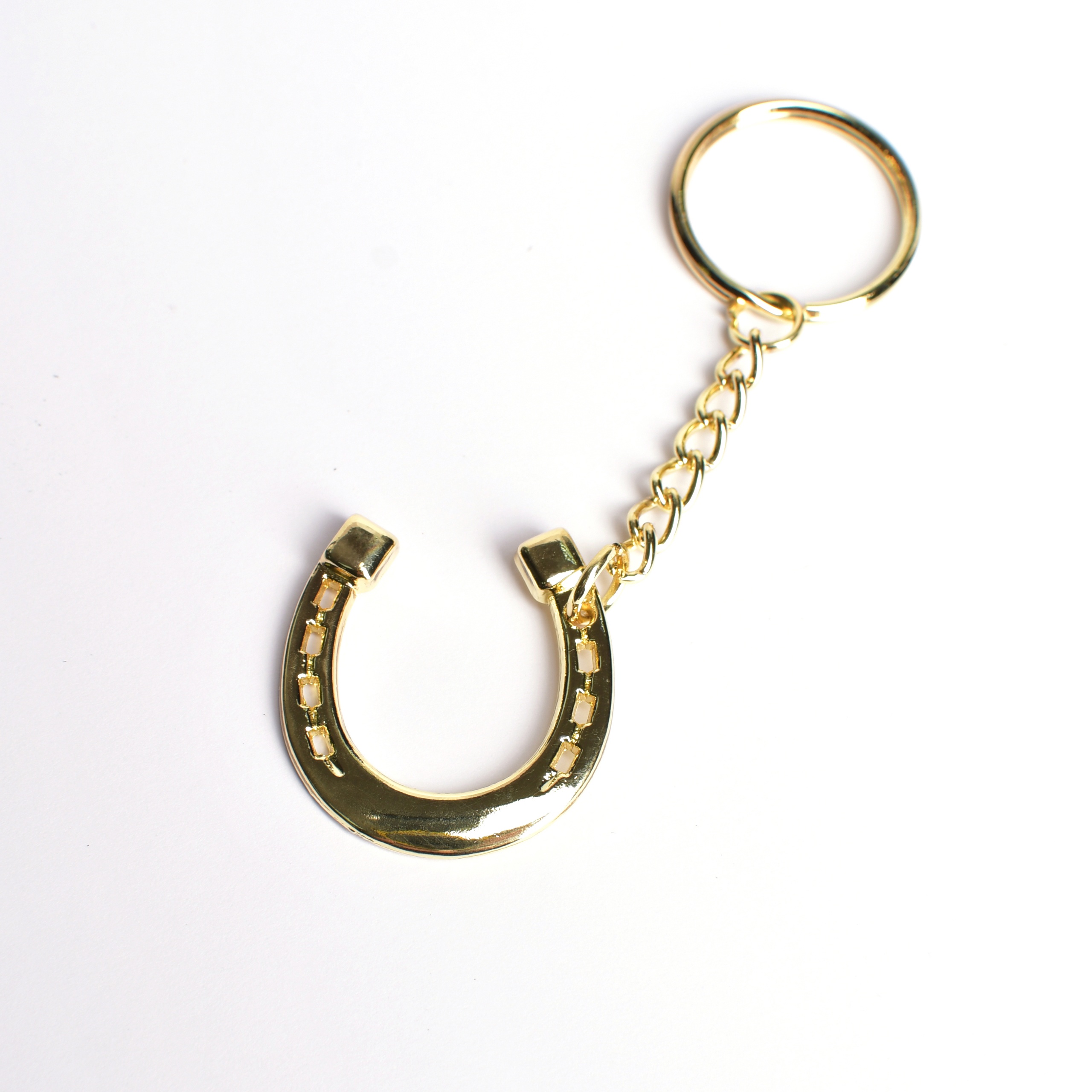 Брелок подкова золото