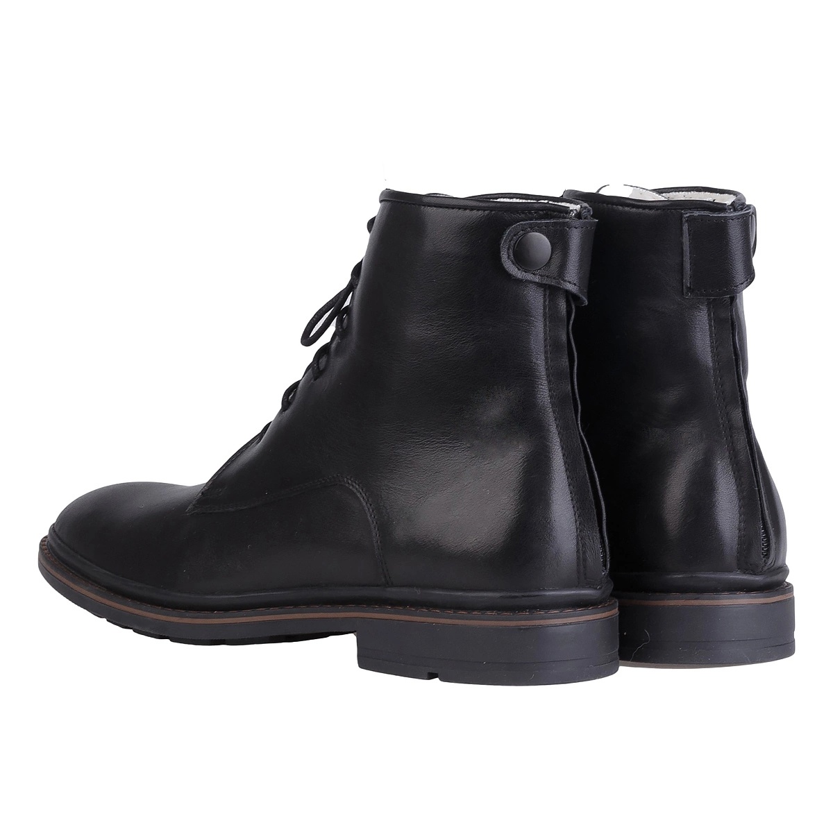 Ботинки классические на шнуровке мужские чёрный