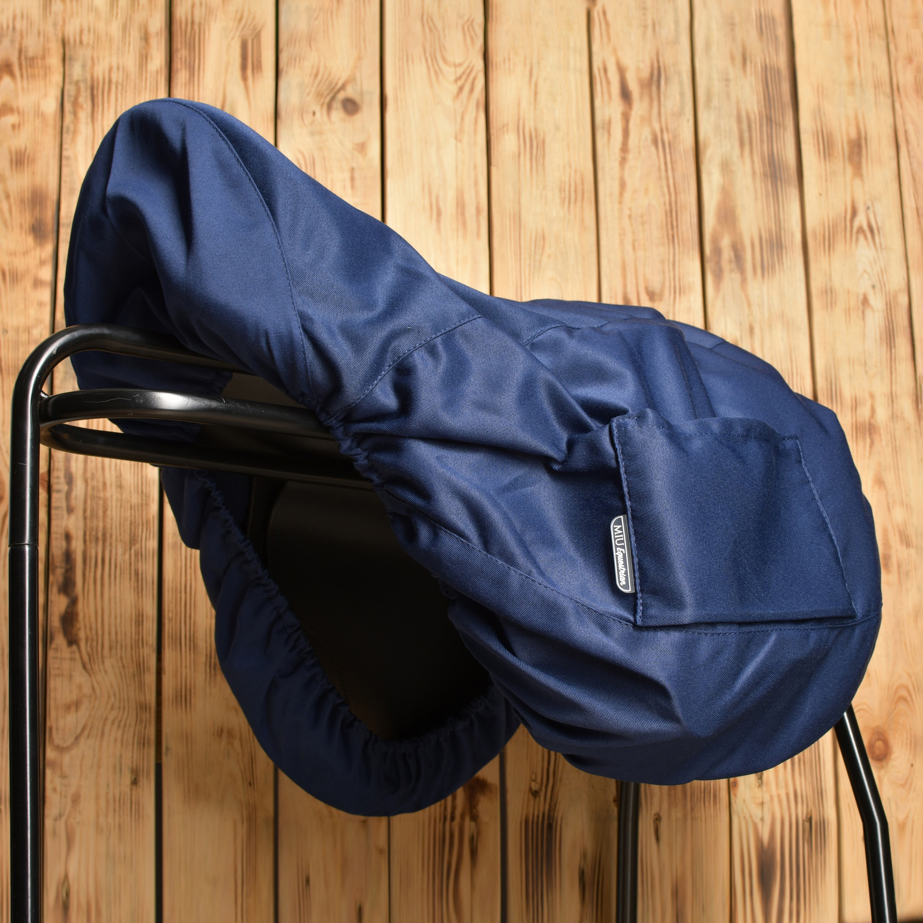 Чехол для седла универсальный хлопковый синий