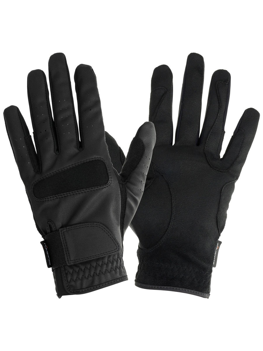 Перчатки для верховой езды Grippy, чёрный (XXL, 567573)