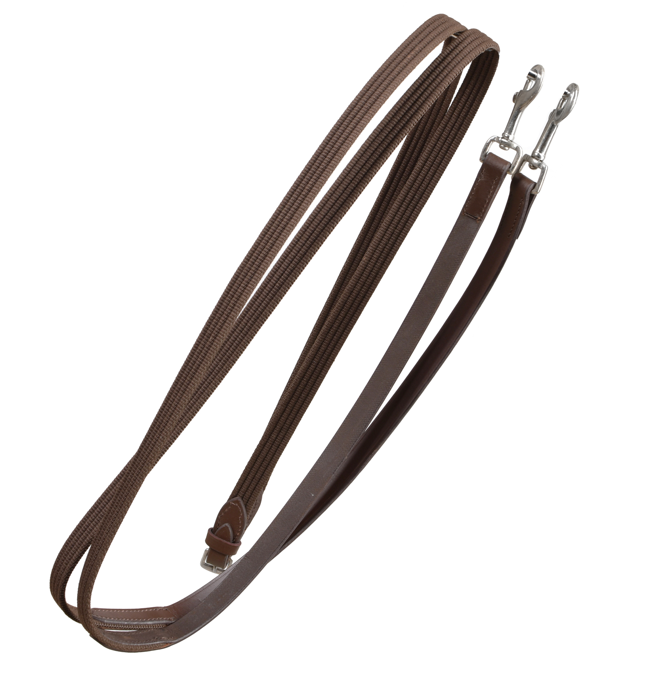 Поводья на карабинах, коричневый Первая Конная Мануфактура