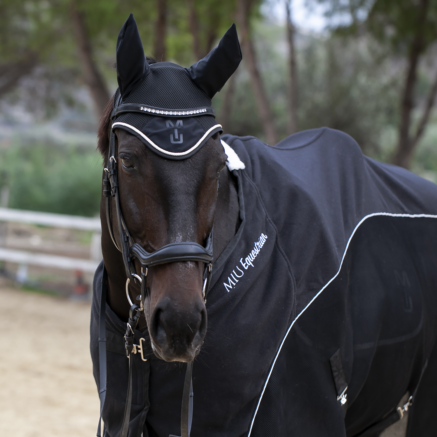 Ушки Elegance черный/кремовый