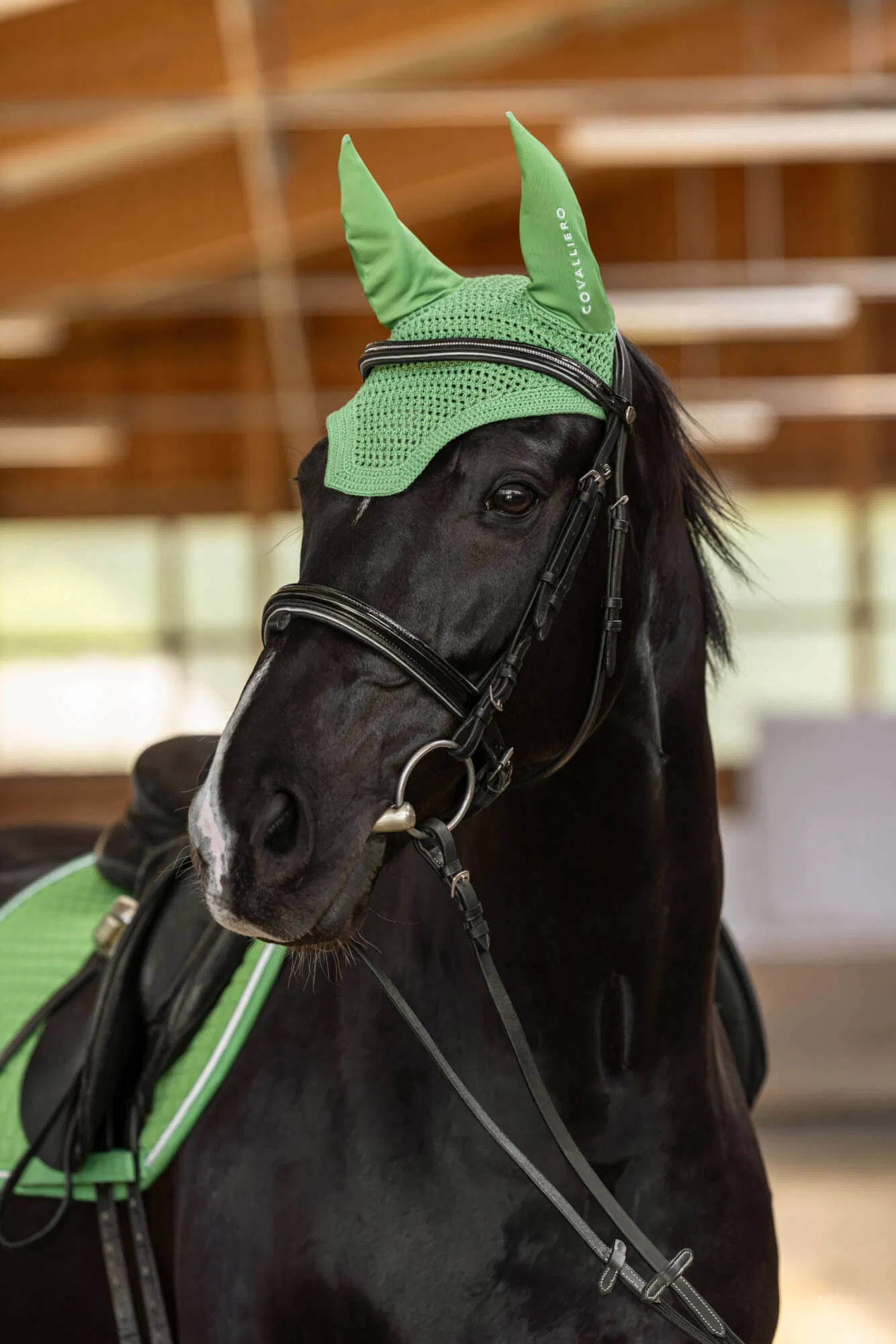 Комплект универсальный вальтрап+ушки, зелёный Первая Конная Мануфактура