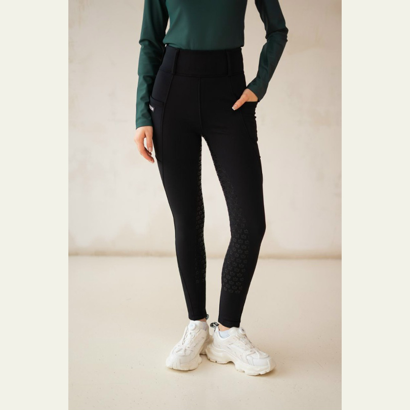 Брегинсы утеплённые с высокой талией чёрный Первая Конная Мануфактура