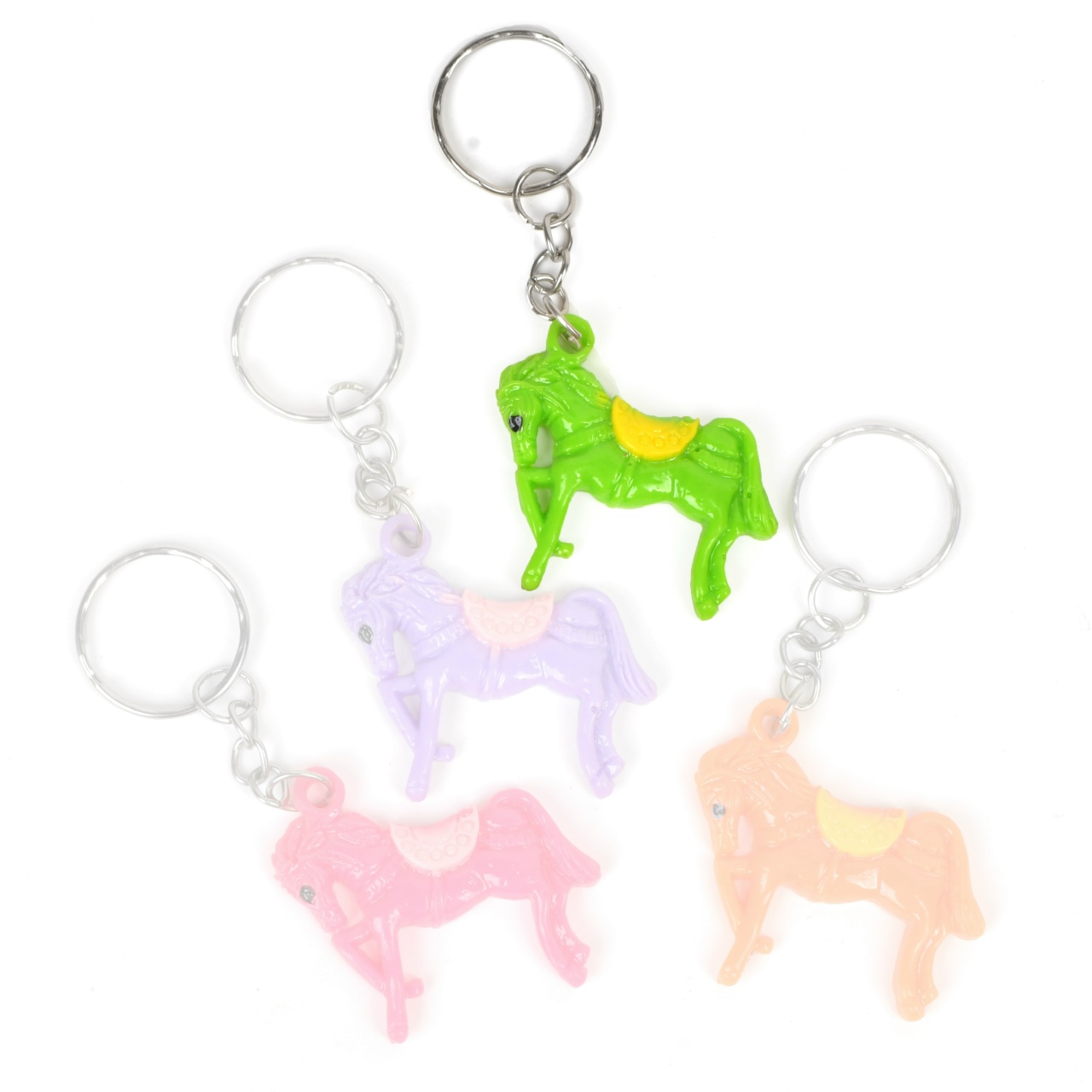 Брелок лошадка пластик 35*35мм, зелёный